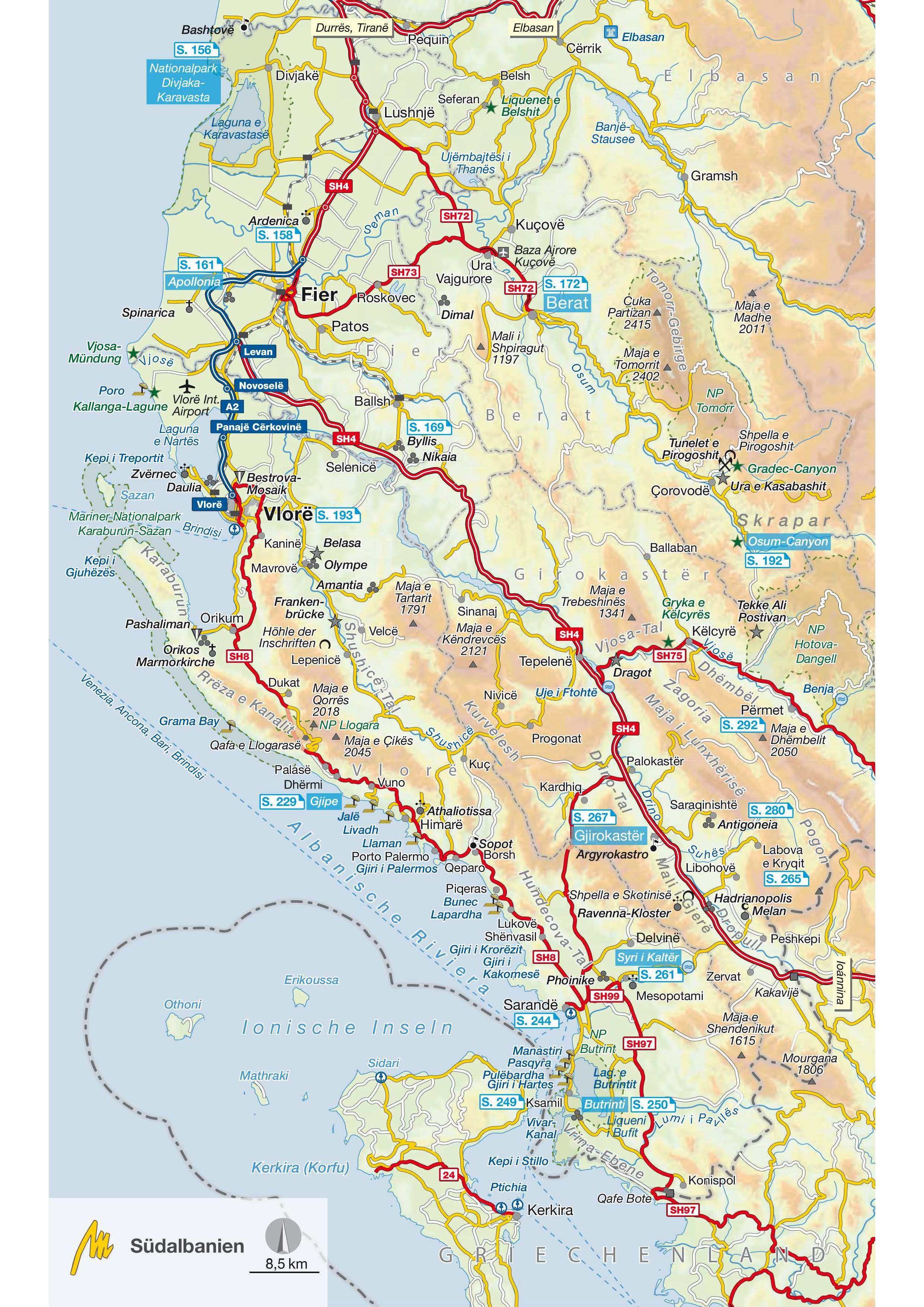 Beispielinhalt (Bild) MICHAEL MÜLLER REISEFÜHRER Albanien