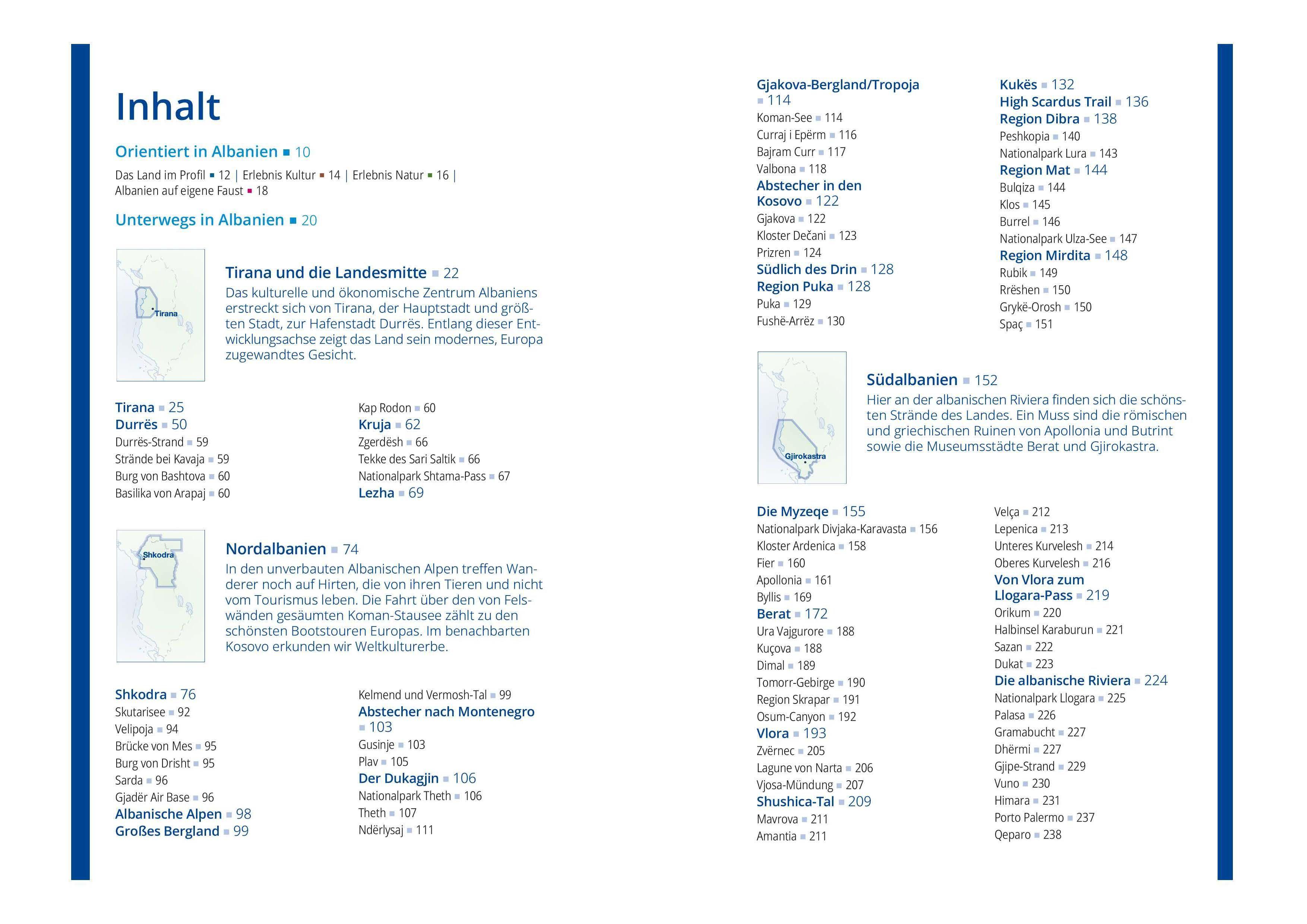 Beispielinhalt (Bild) MICHAEL MÜLLER REISEFÜHRER Albanien