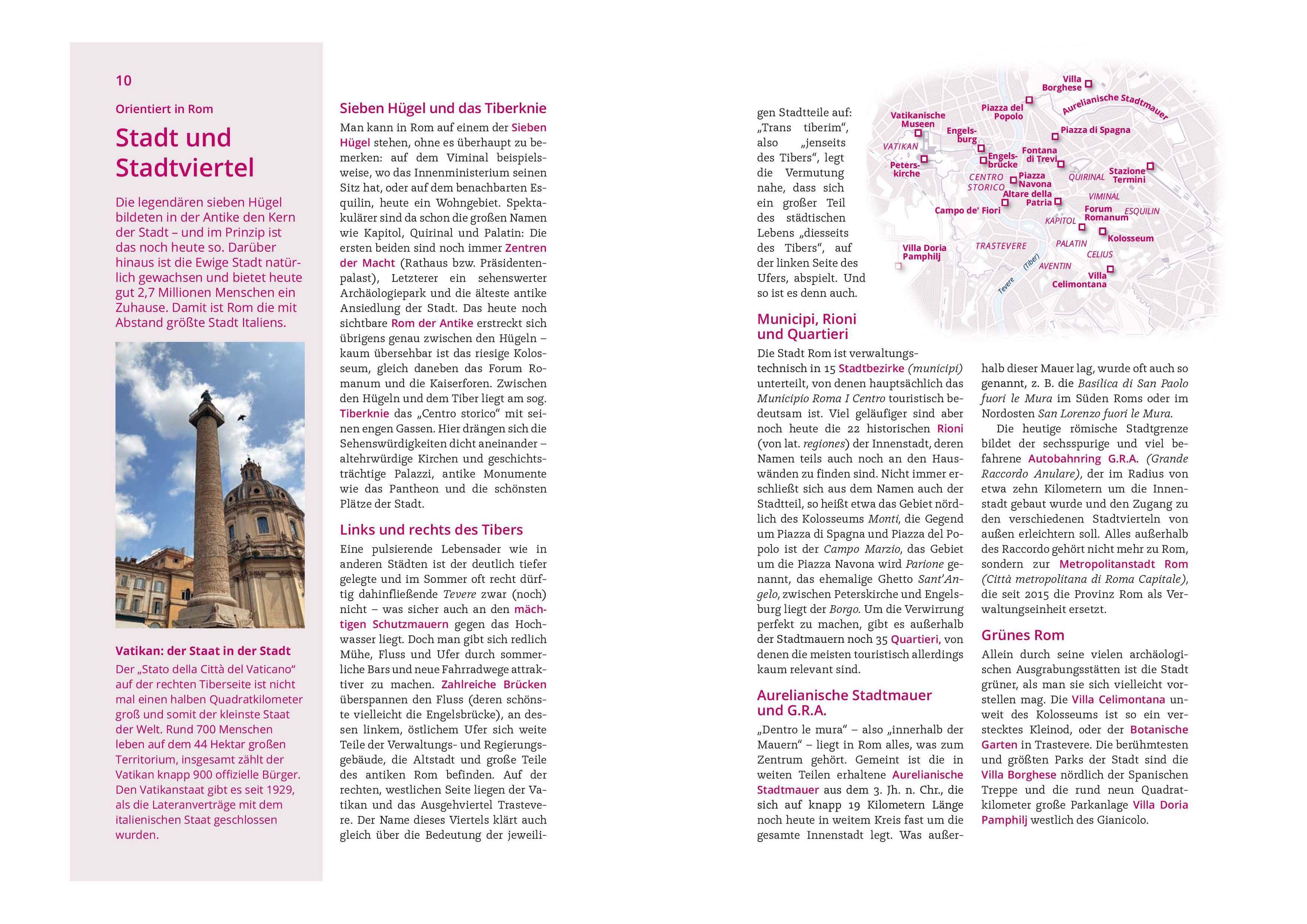 Beispielinhalt (Bild) MICHAEL MÜLLER REISEFÜHRER Rom MM-City