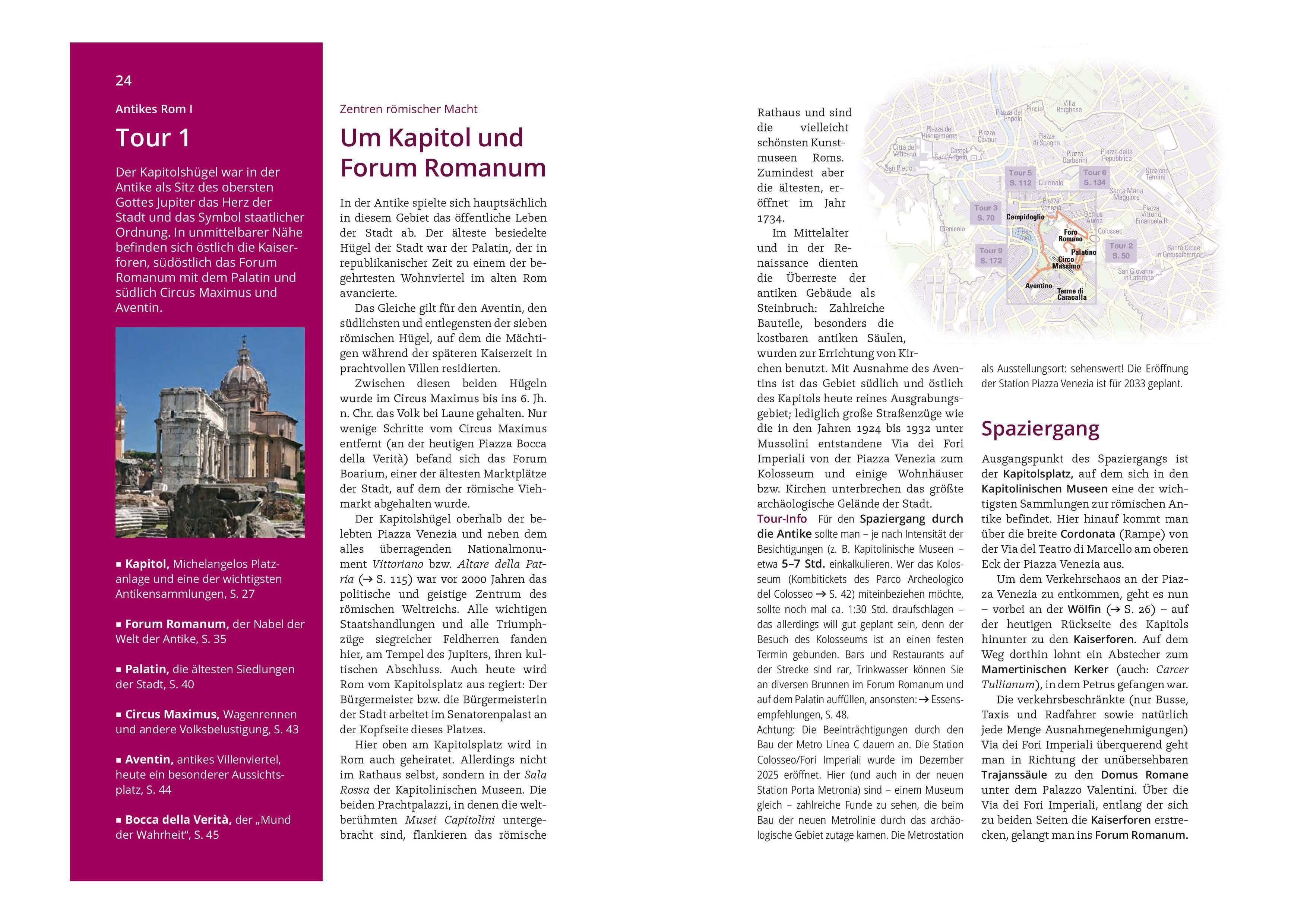 Beispielinhalt (Bild) MICHAEL MÜLLER REISEFÜHRER Rom MM-City