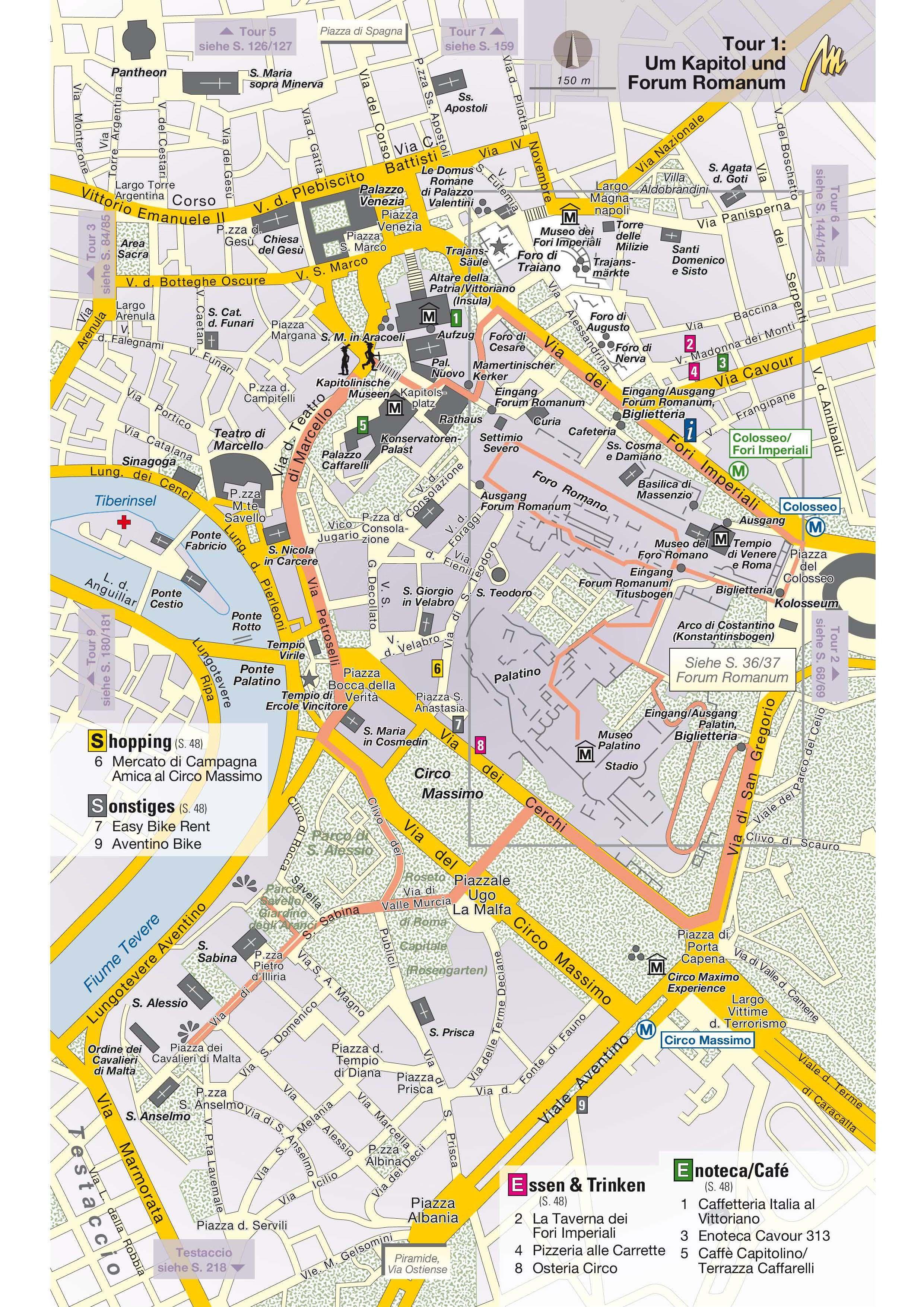 Beispielinhalt (Bild) MICHAEL MÜLLER REISEFÜHRER Rom MM-City