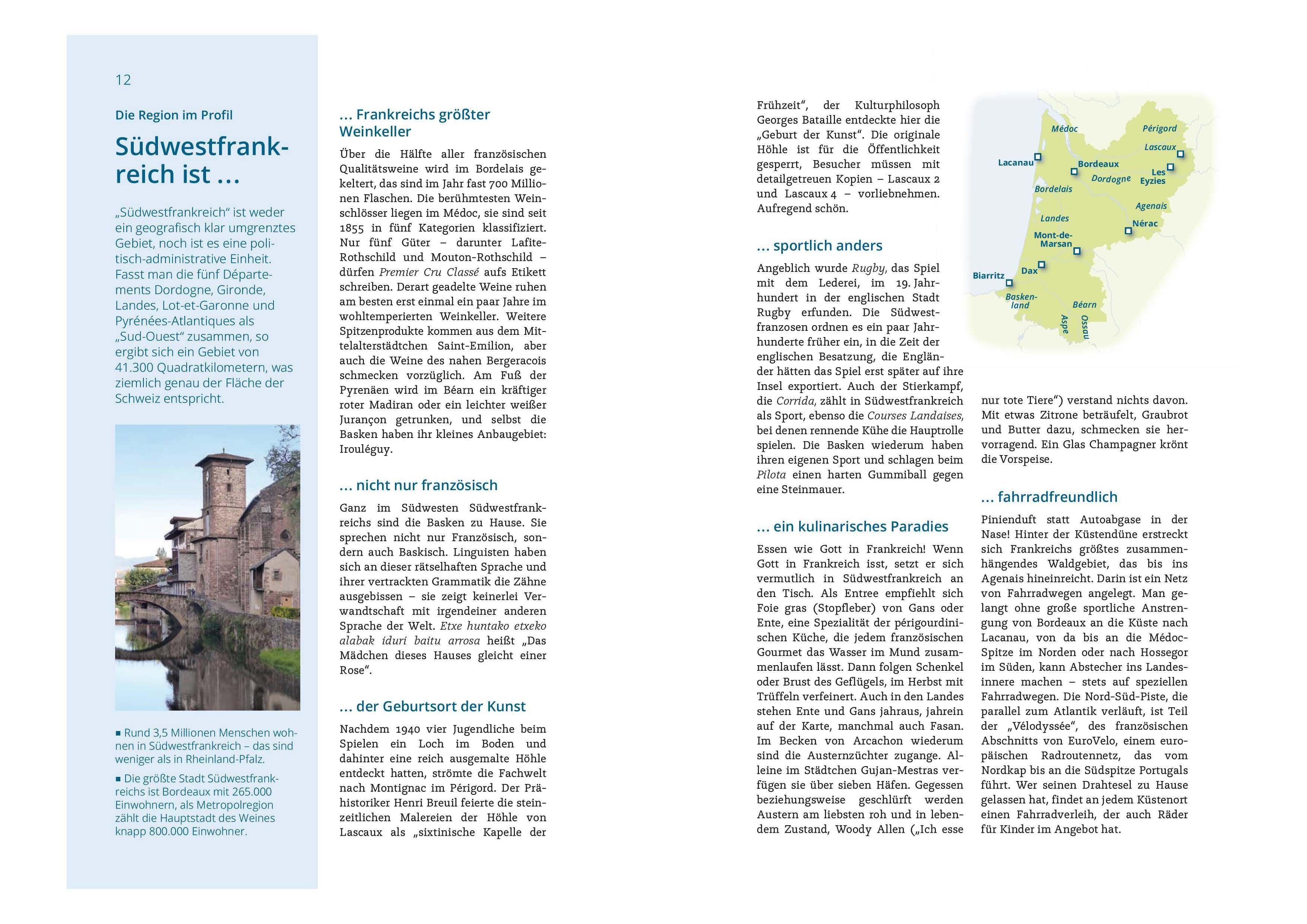 Beispielinhalt (Bild) MICHAEL MÜLLER REISEFÜHRER Südwestfrankreich