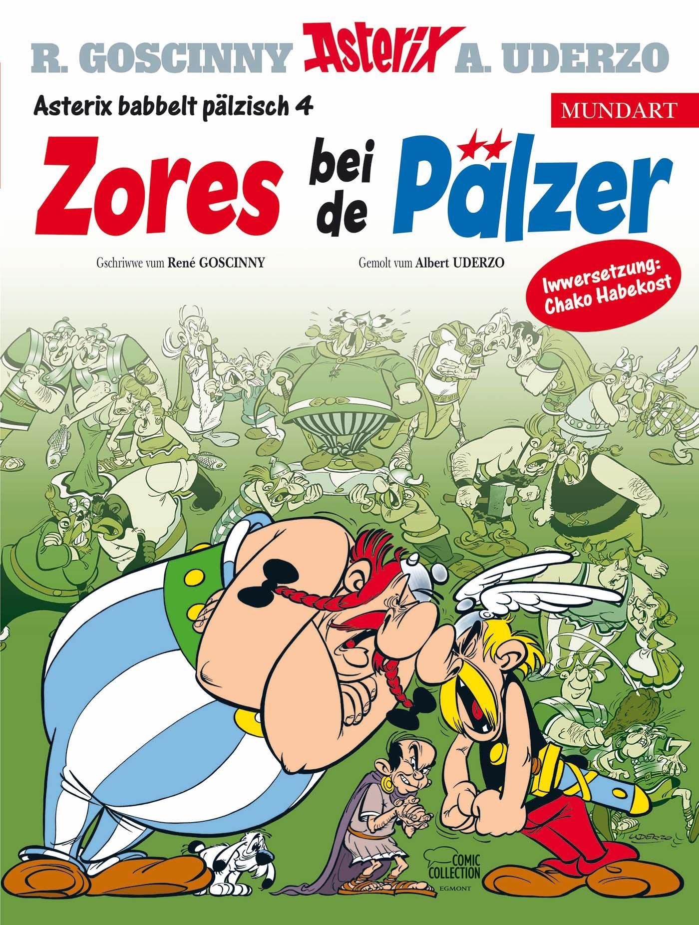 Vorderes Coverbild Asterix Mundart Pfälzisch IV