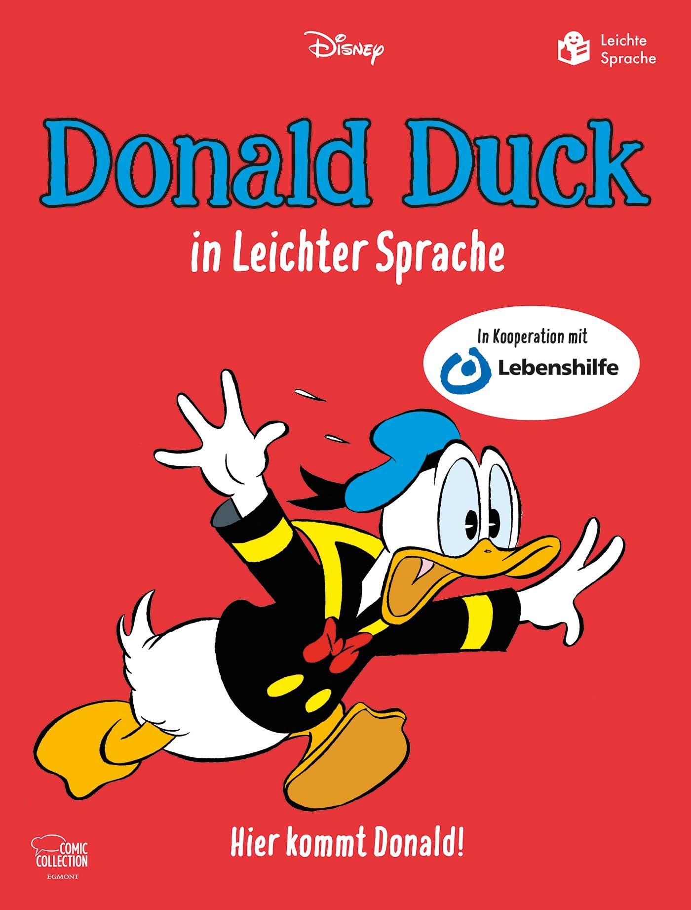 Vorderes Coverbild Donald Duck in Leichter Sprache