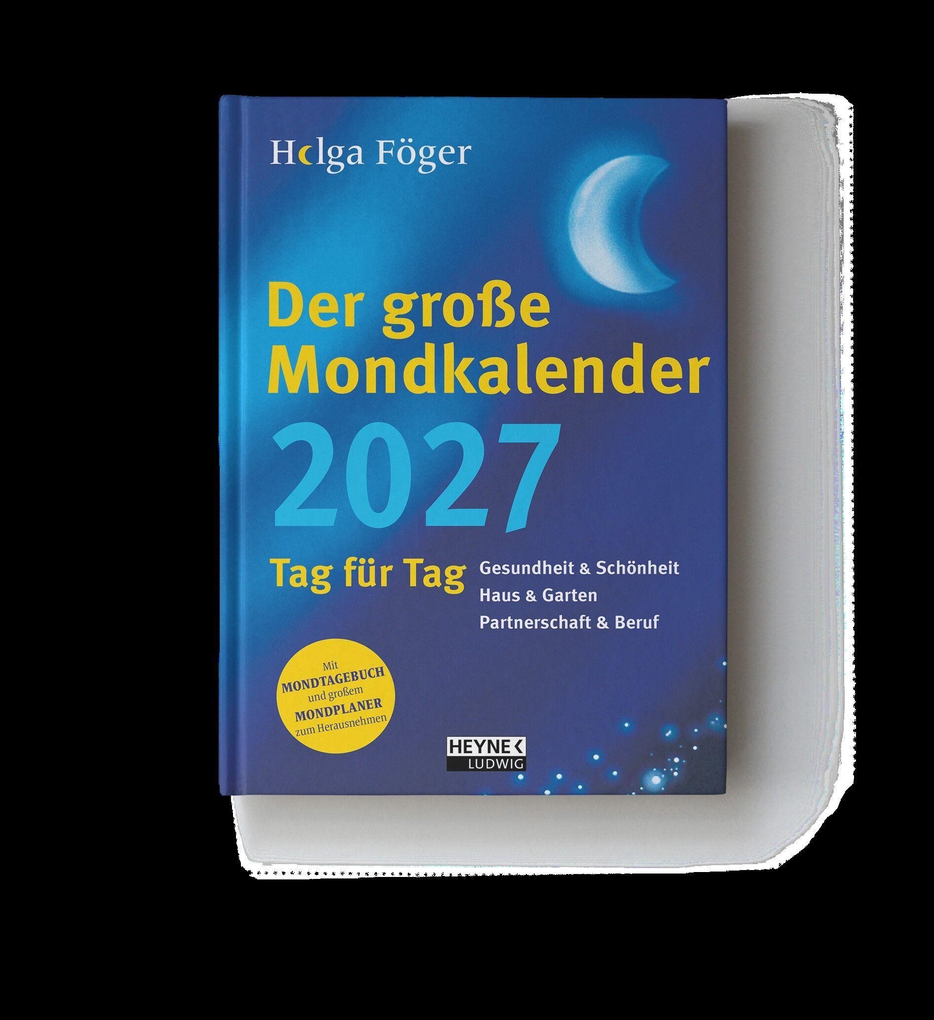 Beispielinhalt (Bild) Der große Mondkalender 2027