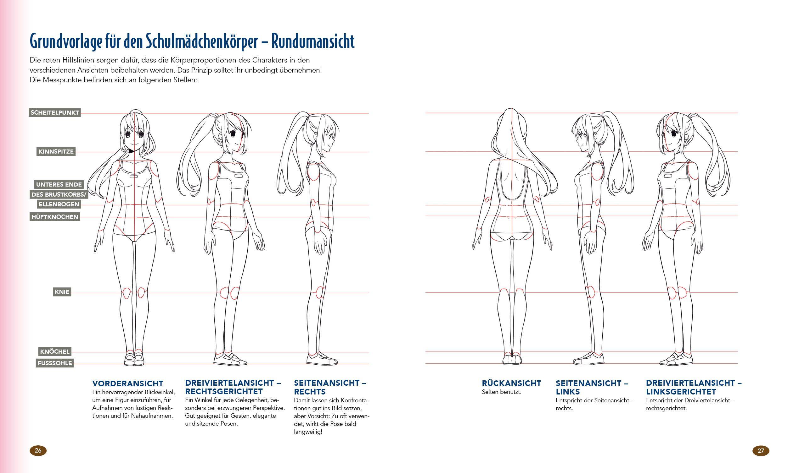 Beispielinhalt (Bild) Dein XXL-Manga-Zeichenkurs