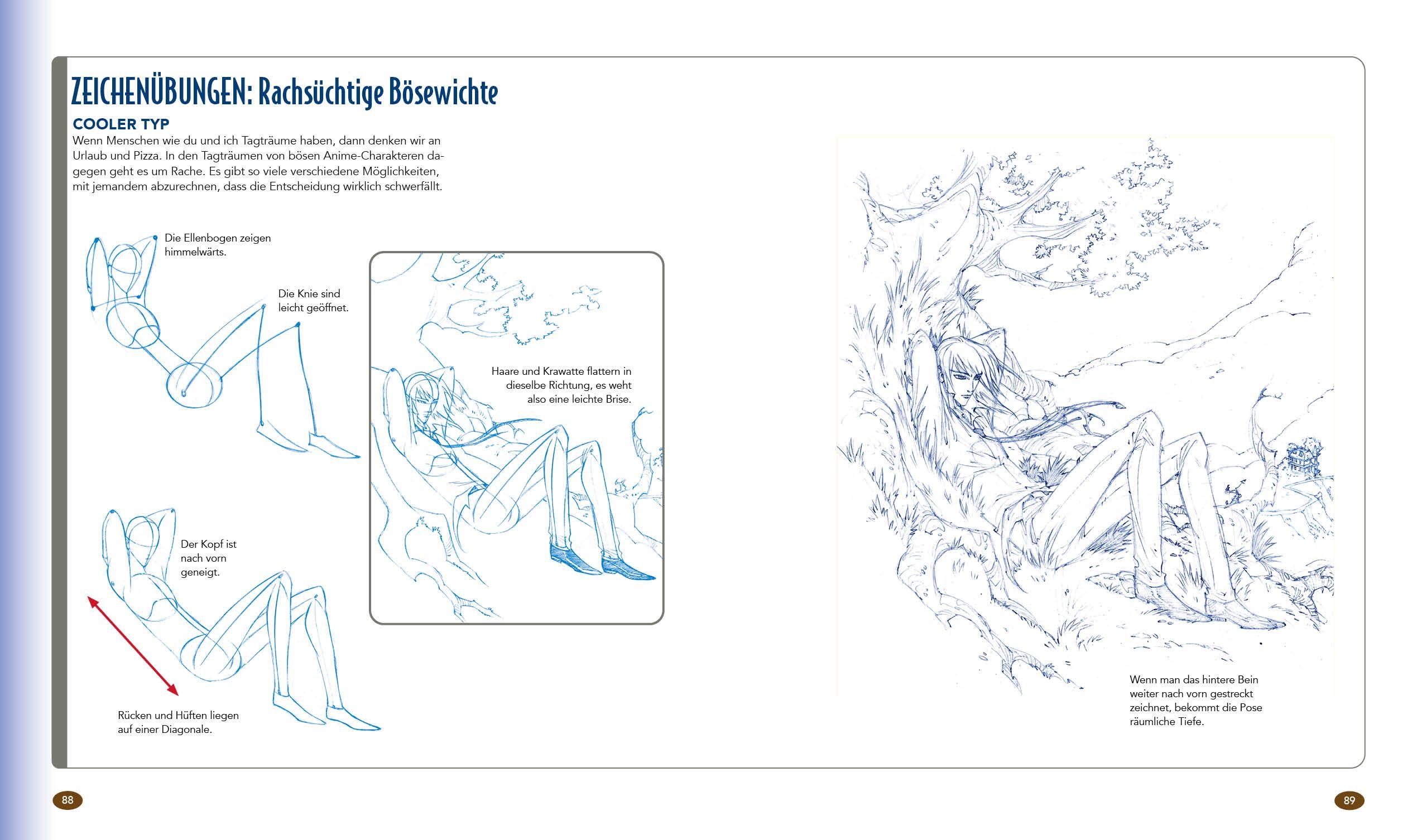 Beispielinhalt (Bild) Dein XXL-Manga-Zeichenkurs