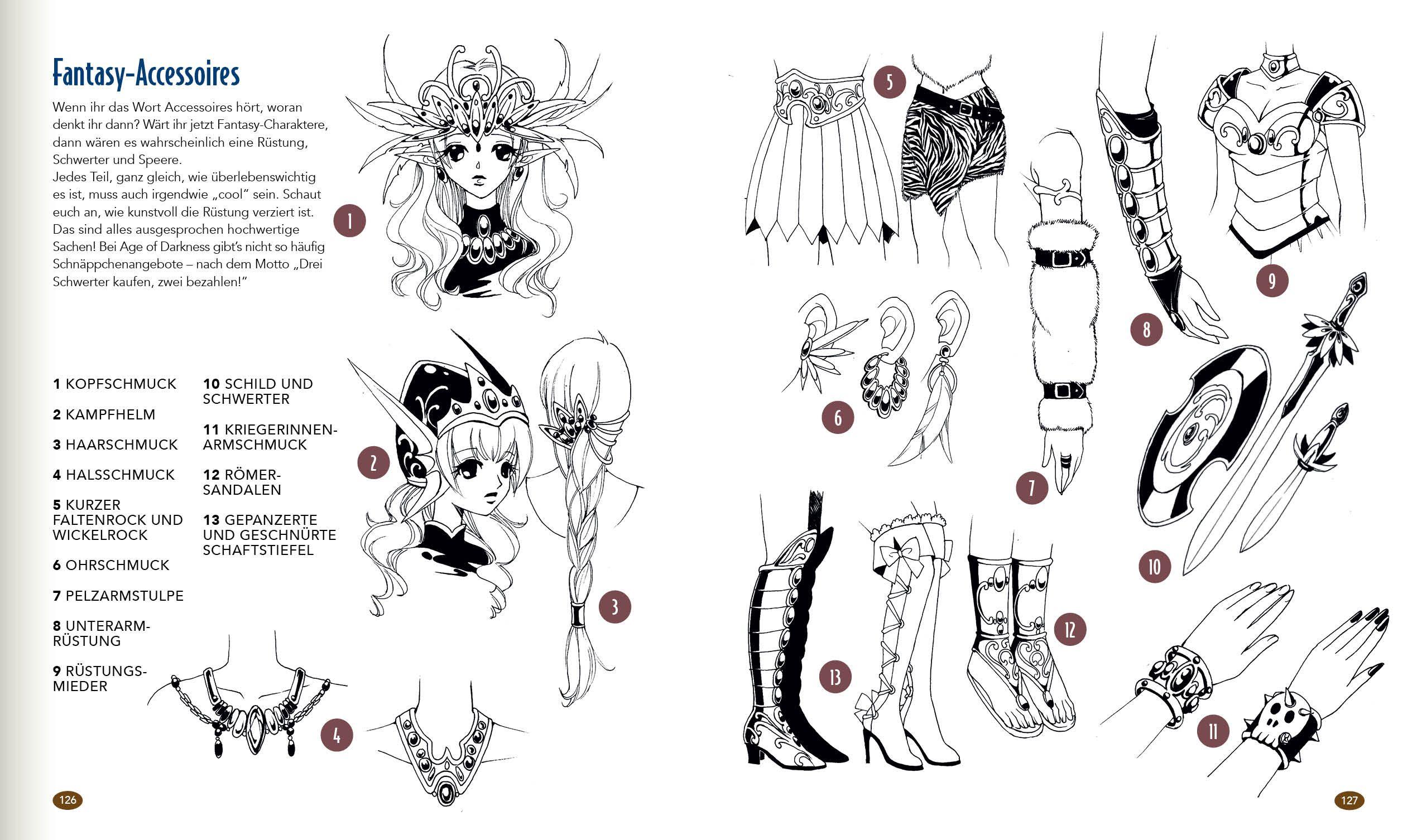 Beispielinhalt (Bild) Dein XXL-Manga-Zeichenkurs