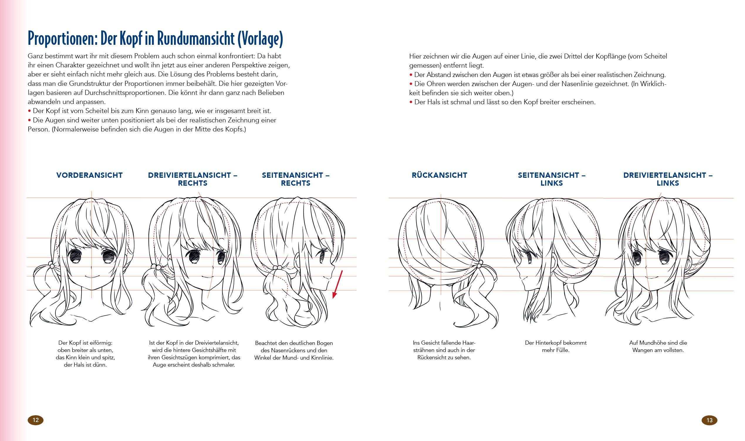 Beispielinhalt (Bild) Dein XXL-Manga-Zeichenkurs