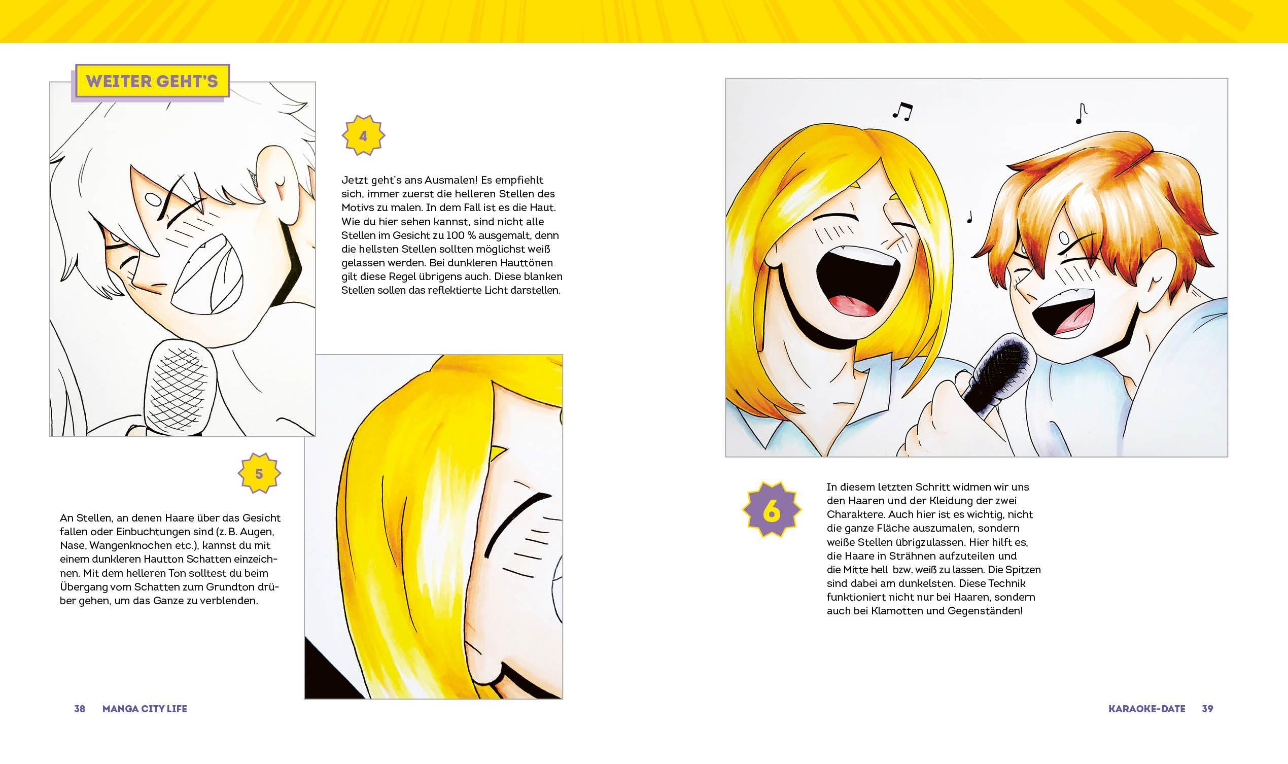 Beispielinhalt (Bild) Dein XXL-Manga-Zeichenkurs