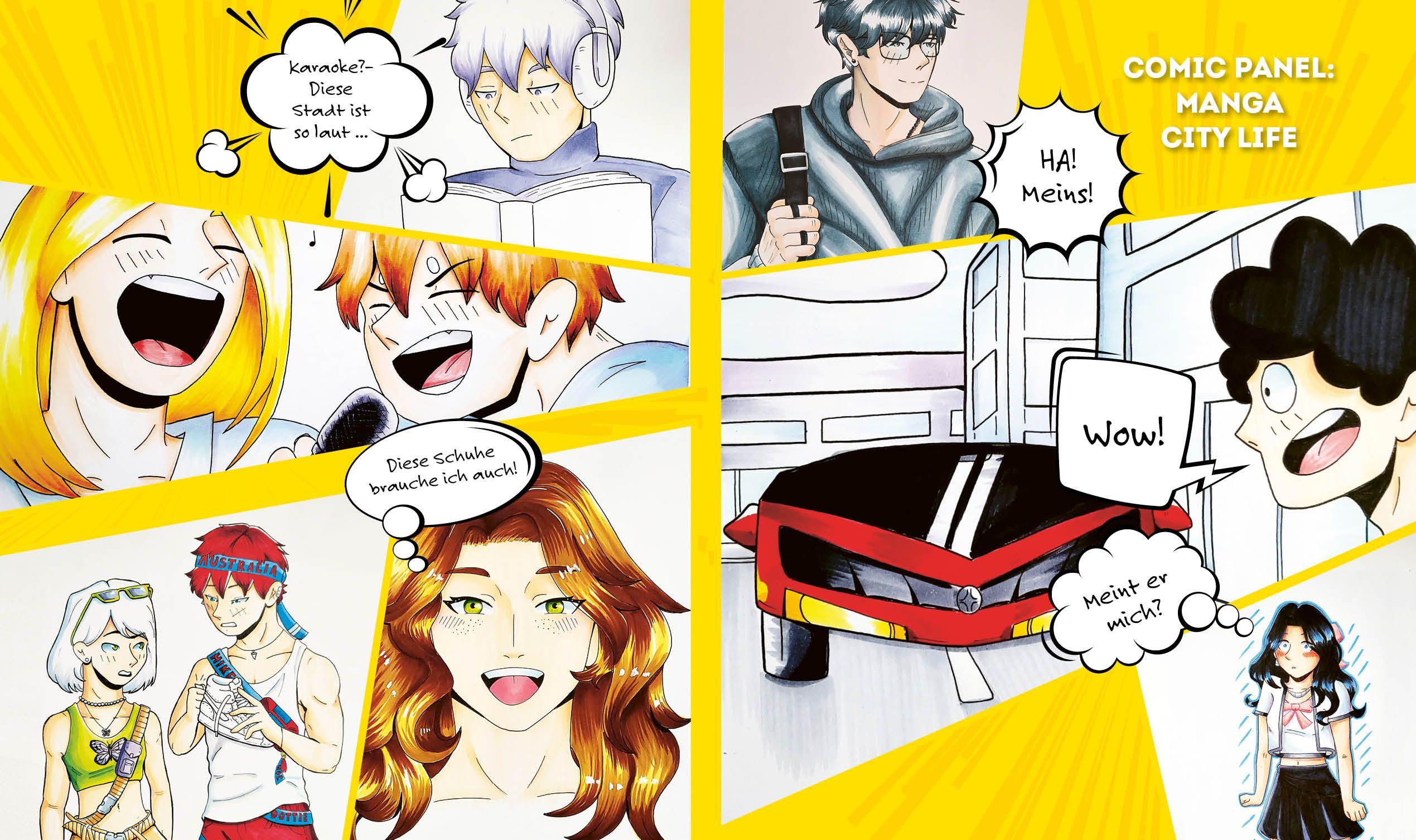 Beispielinhalt (Bild) Dein XXL-Manga-Zeichenkurs