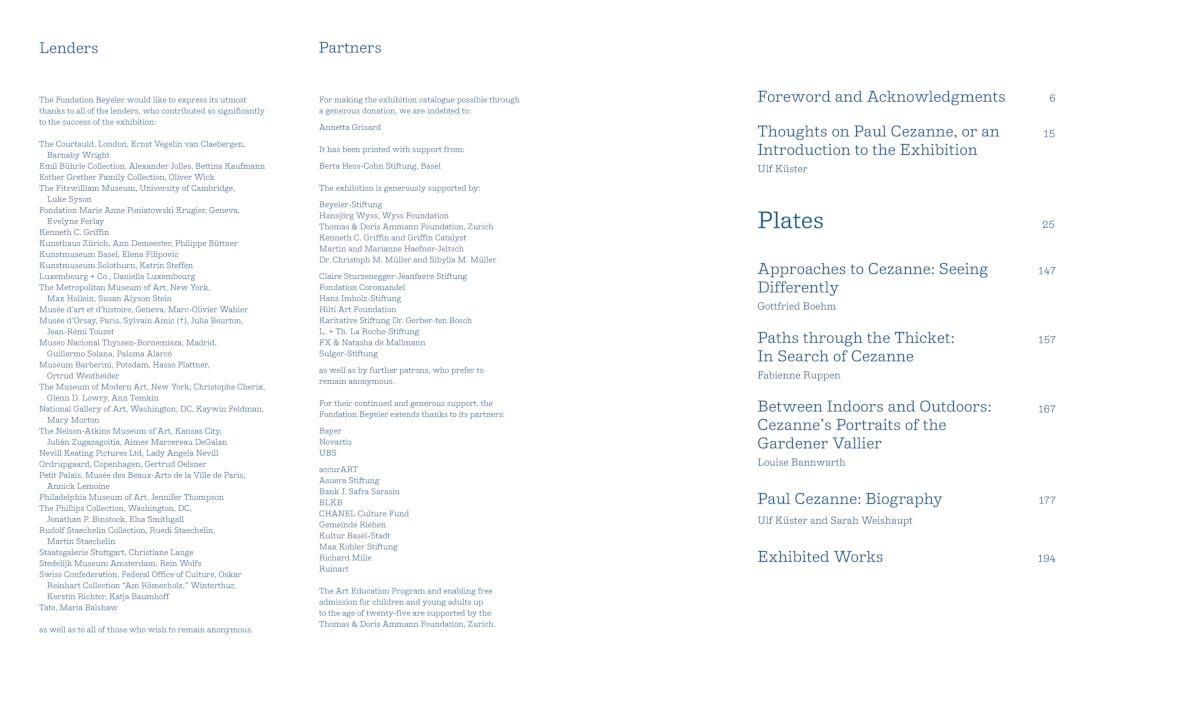 Beispielinhalt (Bild) Paul Cezanne. Form and Color - The Major Exhibition Catalogue of the Fondation Beyeler