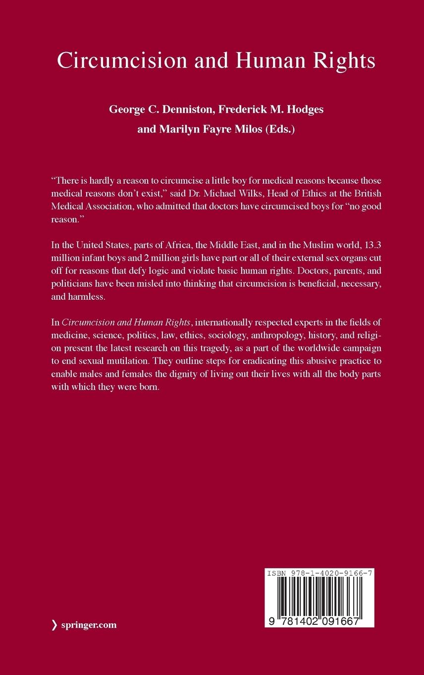 Rückseitencover Circumcision and Human Rights