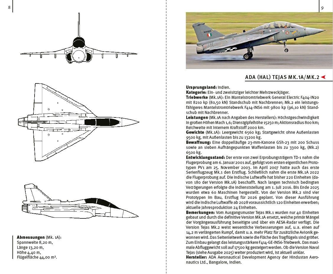 Beispielinhalt (Bild) Flugzeuge der Welt 2026