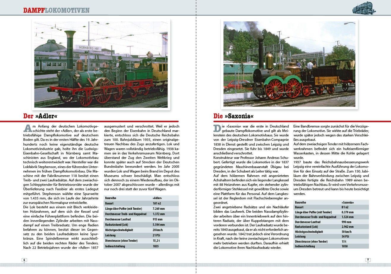 Beispielinhalt (Bild) Historische Loks und Triebwagen der Deutschen Bahn AG