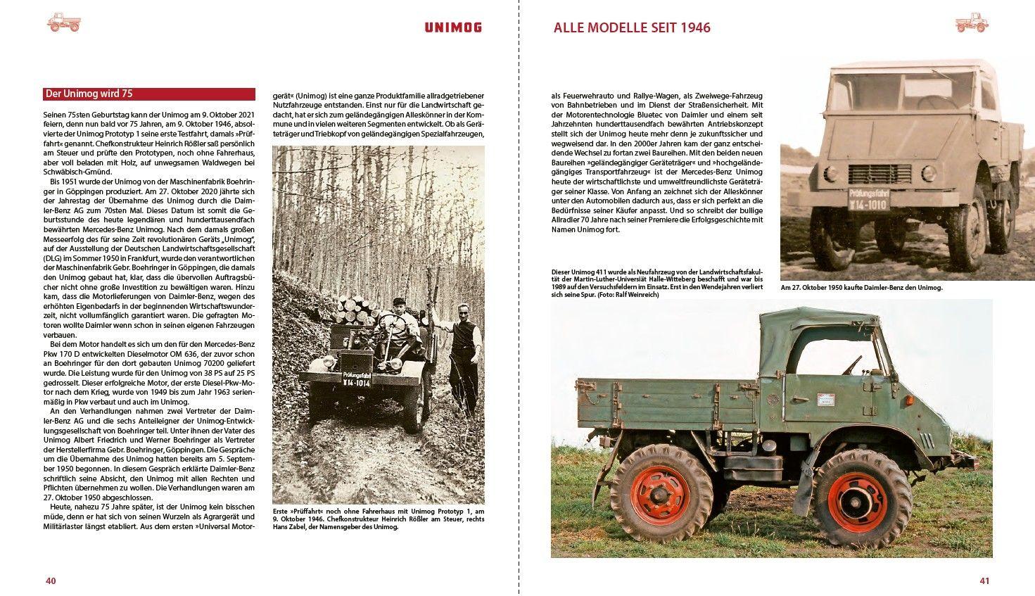 Beispielinhalt (Bild) Unimog