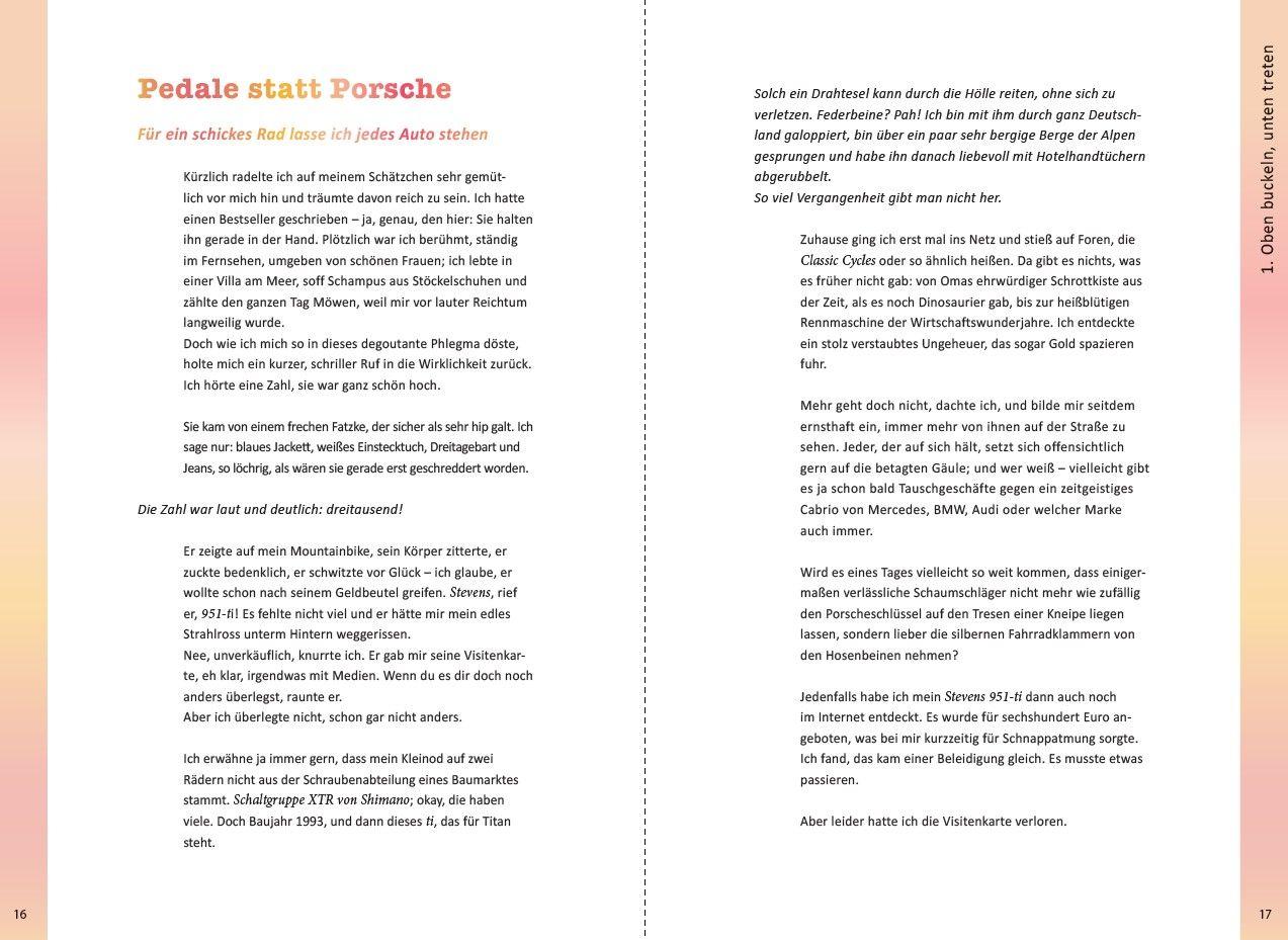 Beispielinhalt (Bild) Nur über meine Speiche