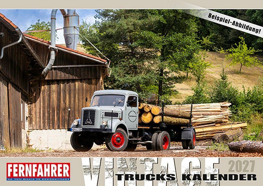 Vorderes Coverbild Vintage Trucks Kalender 2027