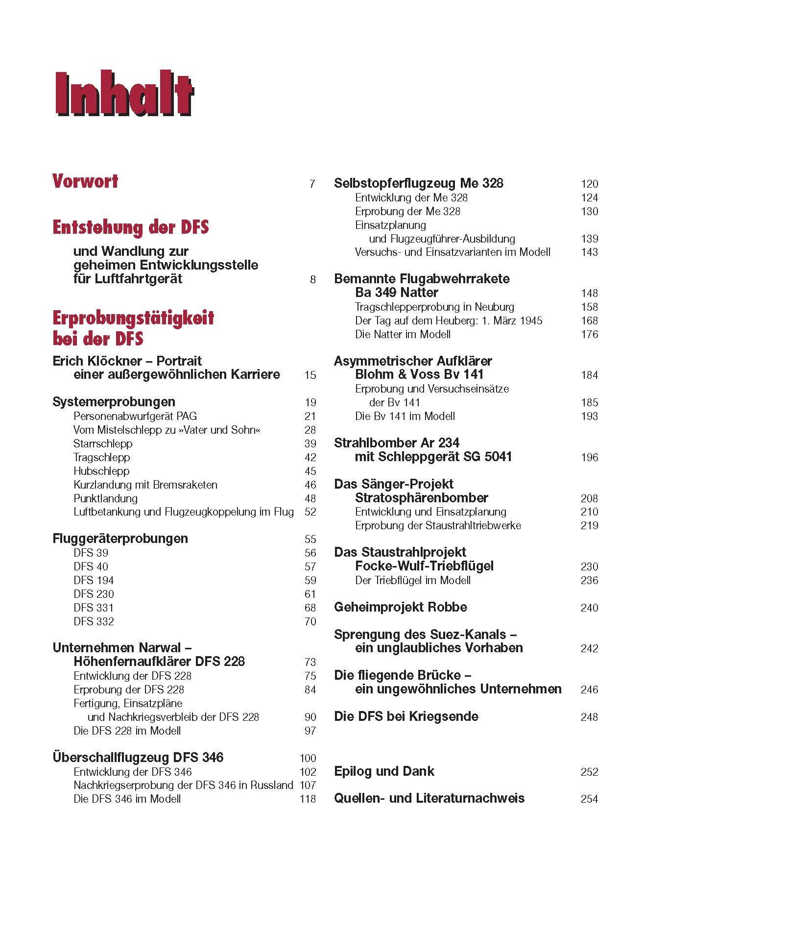 Beispielinhalt (Bild) Geheimprojekte der DFS