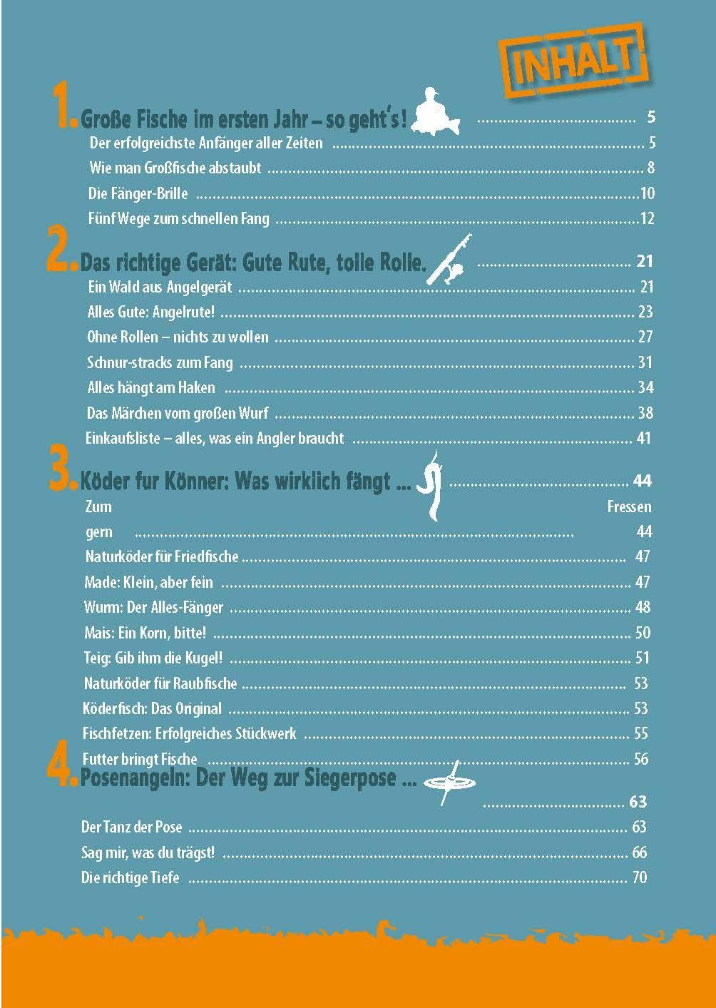 Beispielinhalt (Bild) Fänger statt Anfänger - Angeln lernen - der schnellste Weg: Der Angel-Ratgeber von Spiegel Bestsellerautor Martin Wehrle