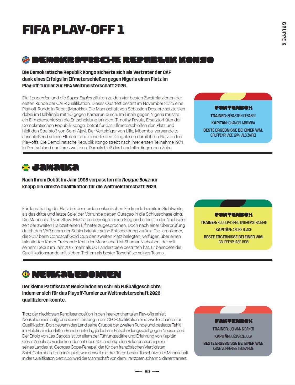 Beispielinhalt (Bild) FIFA Weltmeisterschaft 2026 - Das offizielle Buch