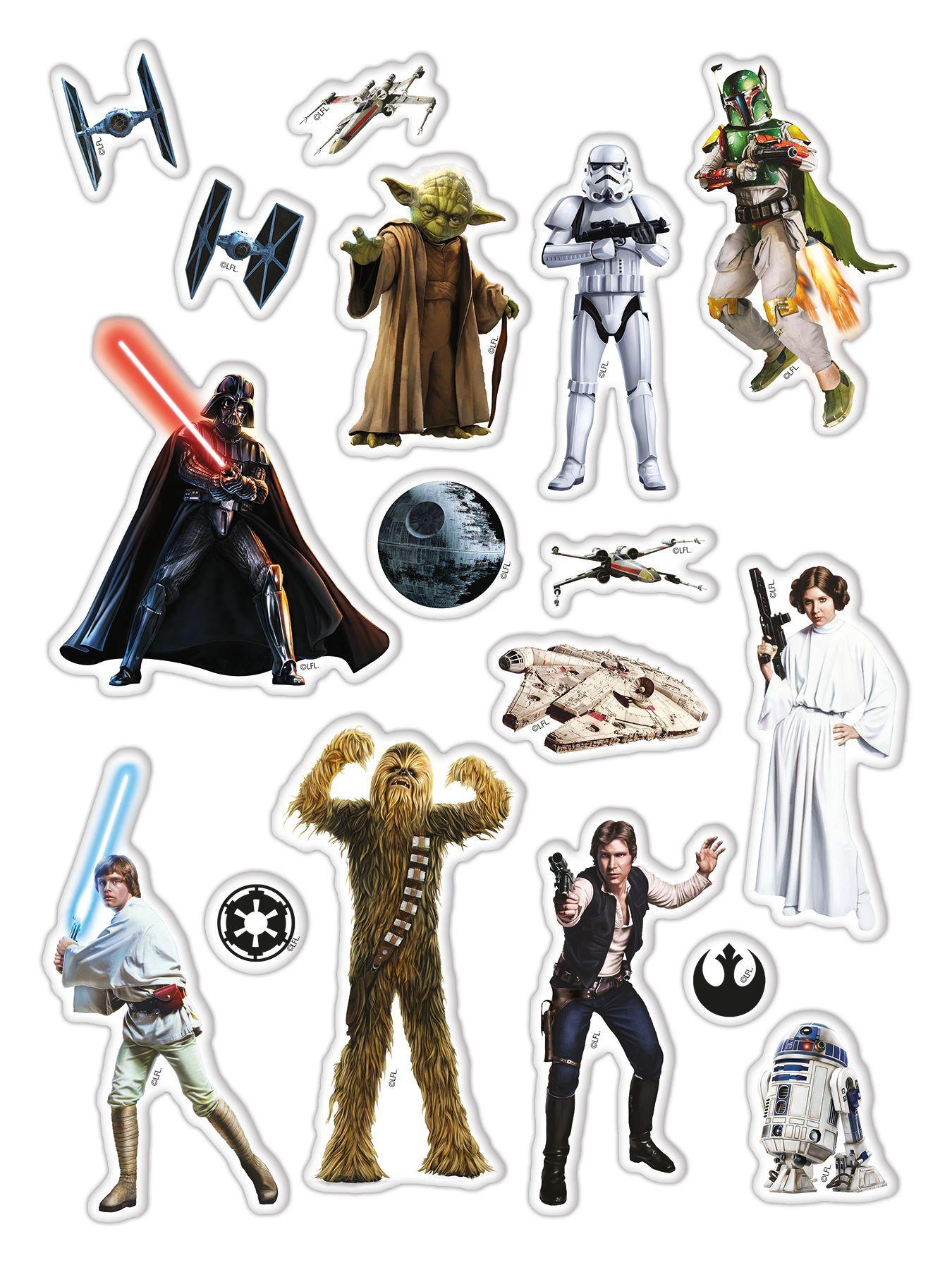 Beispielinhalt (Bild) Star Wars: Malspaß mit 3D-Stickern