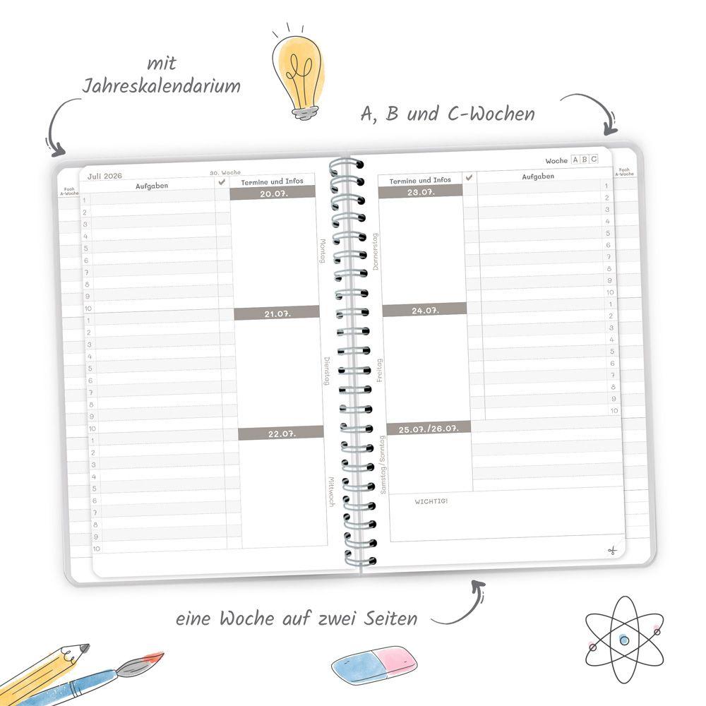 Beispielinhalt (Bild) TRÖTSCH - Schulplaner Blau 26/27