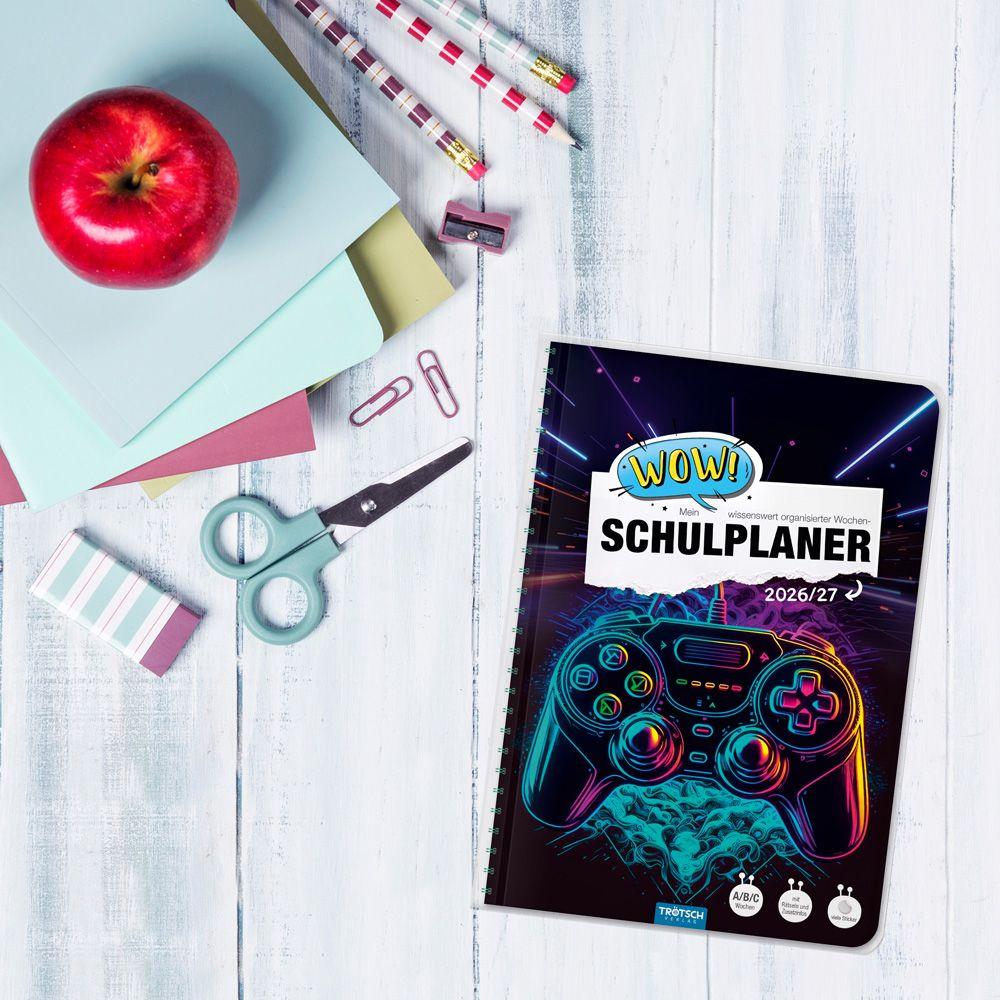 Beispielinhalt (Bild) TRÖTSCH - Schulplaner WOW Gaming 26/27