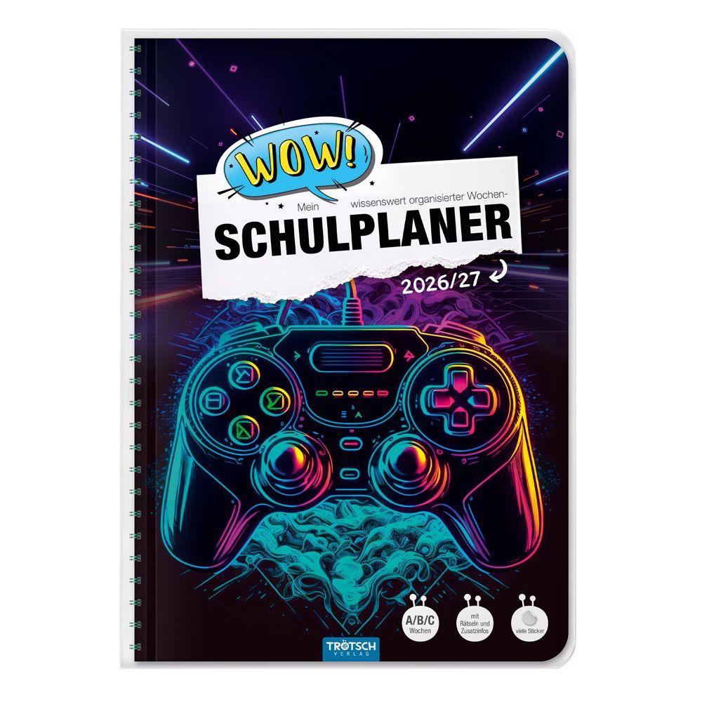 Vorderes Coverbild TRÖTSCH - Schulplaner WOW Gaming 26/27