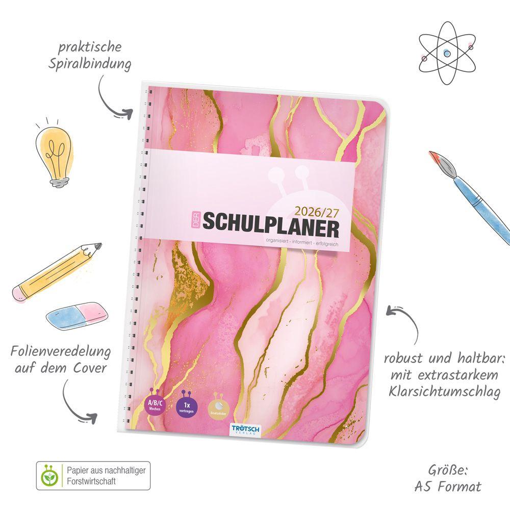 Beispielinhalt (Bild) TRÖTSCH - Schulplaner Pink 26/27