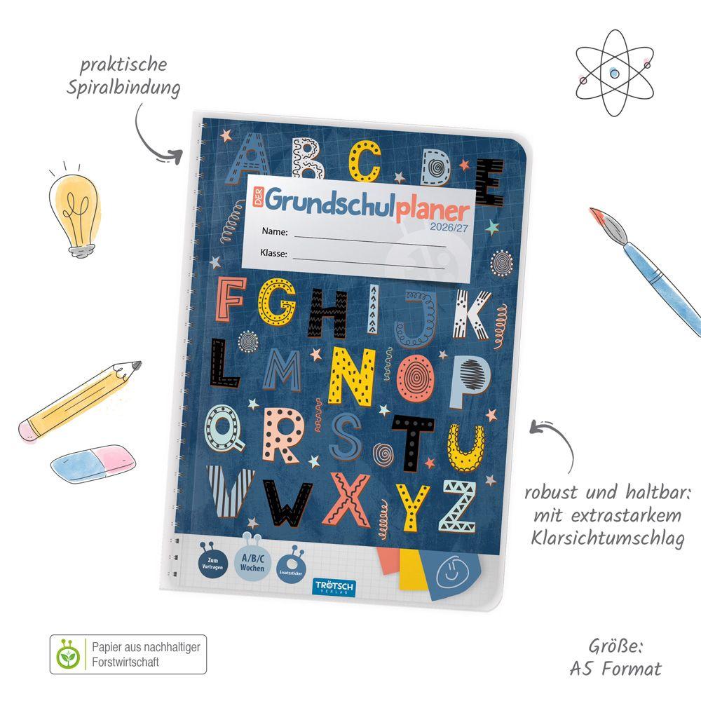 Beispielinhalt (Bild) TRÖTSCH - Grundschulplaner Buchstaben 26/27