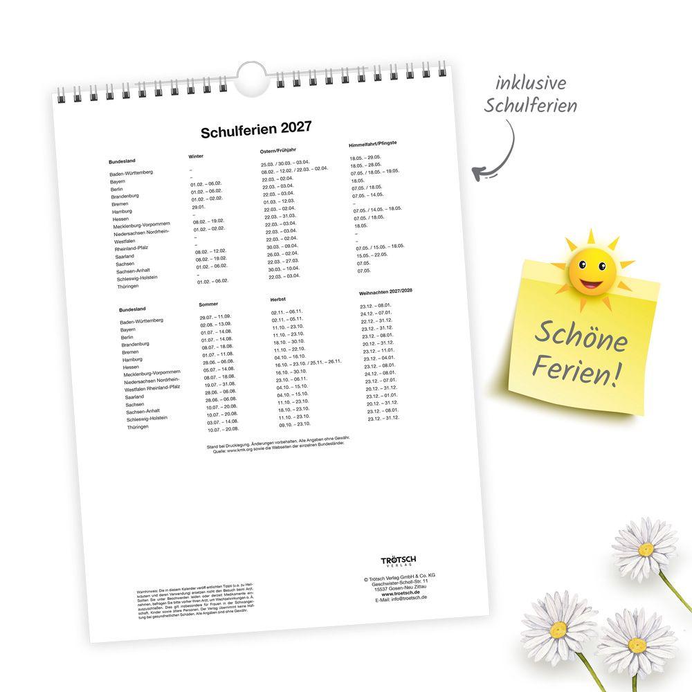 Beispielinhalt (Bild) TRÖTSCH - Classickalender Rentnerkalender 2027