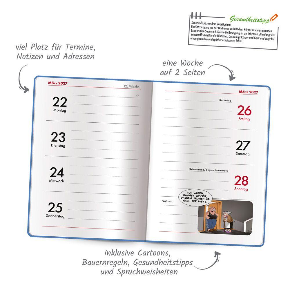 Beispielinhalt (Bild) TRÖTSCH - Buchkalender Rentnerplaner 2027