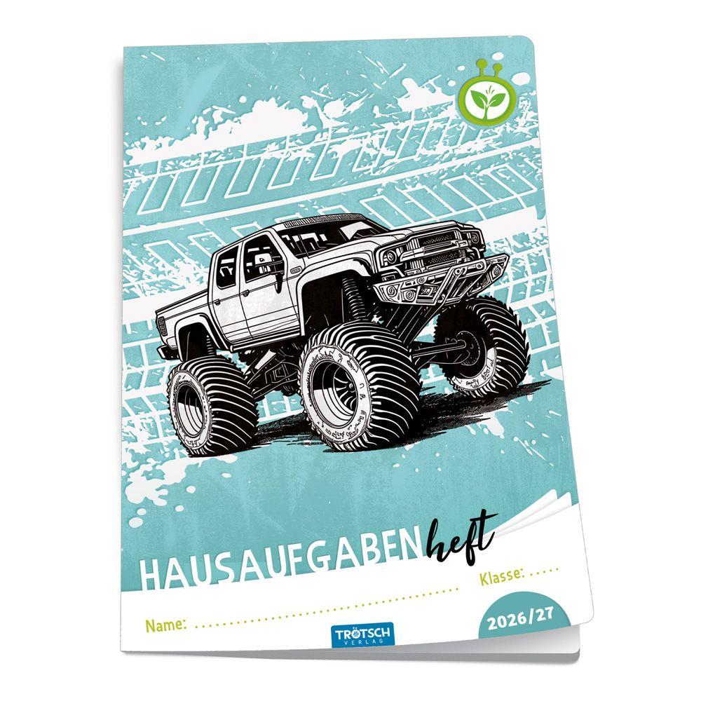Vorderes Coverbild TRÖTSCH - Jahresbezogenes Hausaufgabenheft Grundschule Truck 26/27