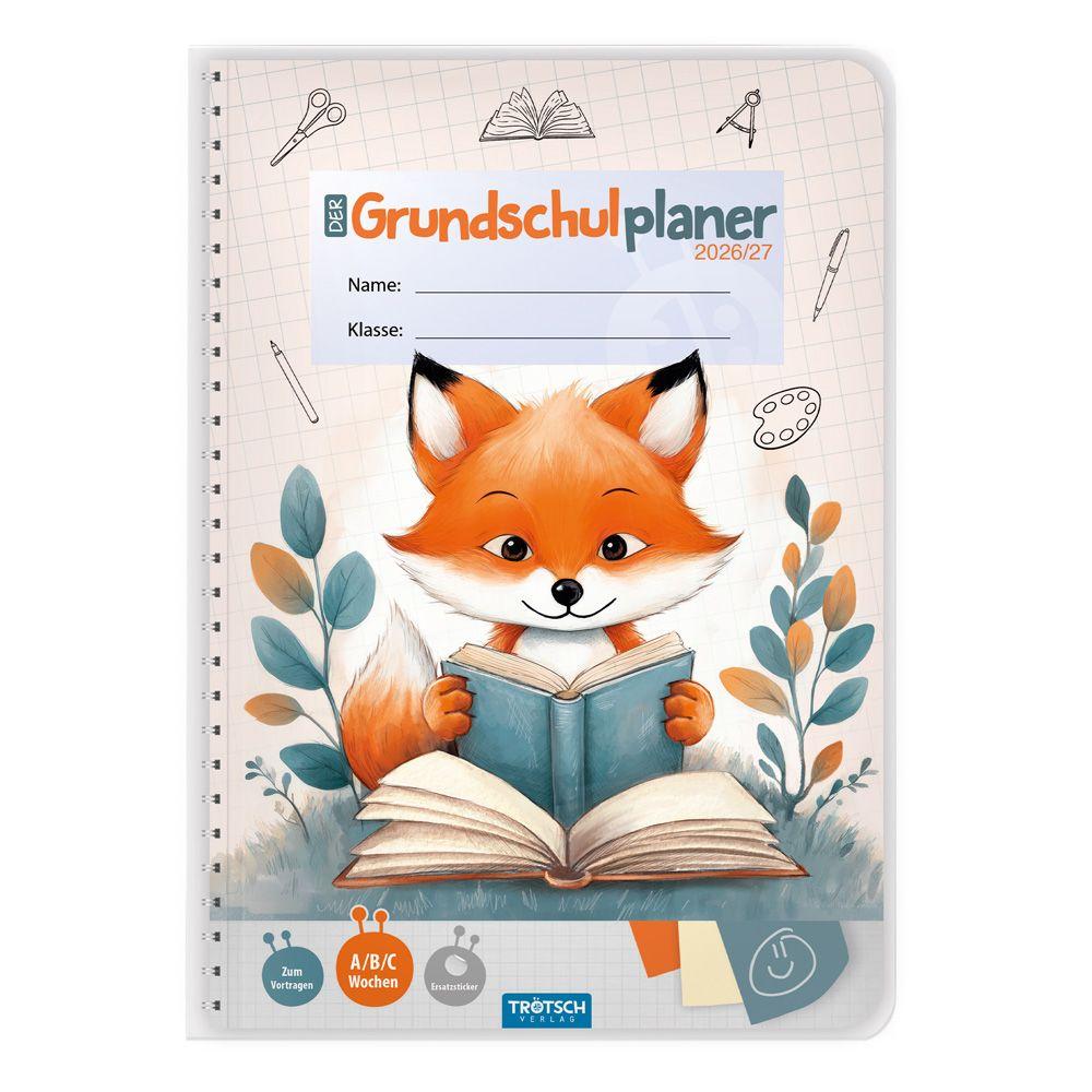 Vorderes Coverbild TRÖTSCH - Grundschulplaner Fuchs 26/27