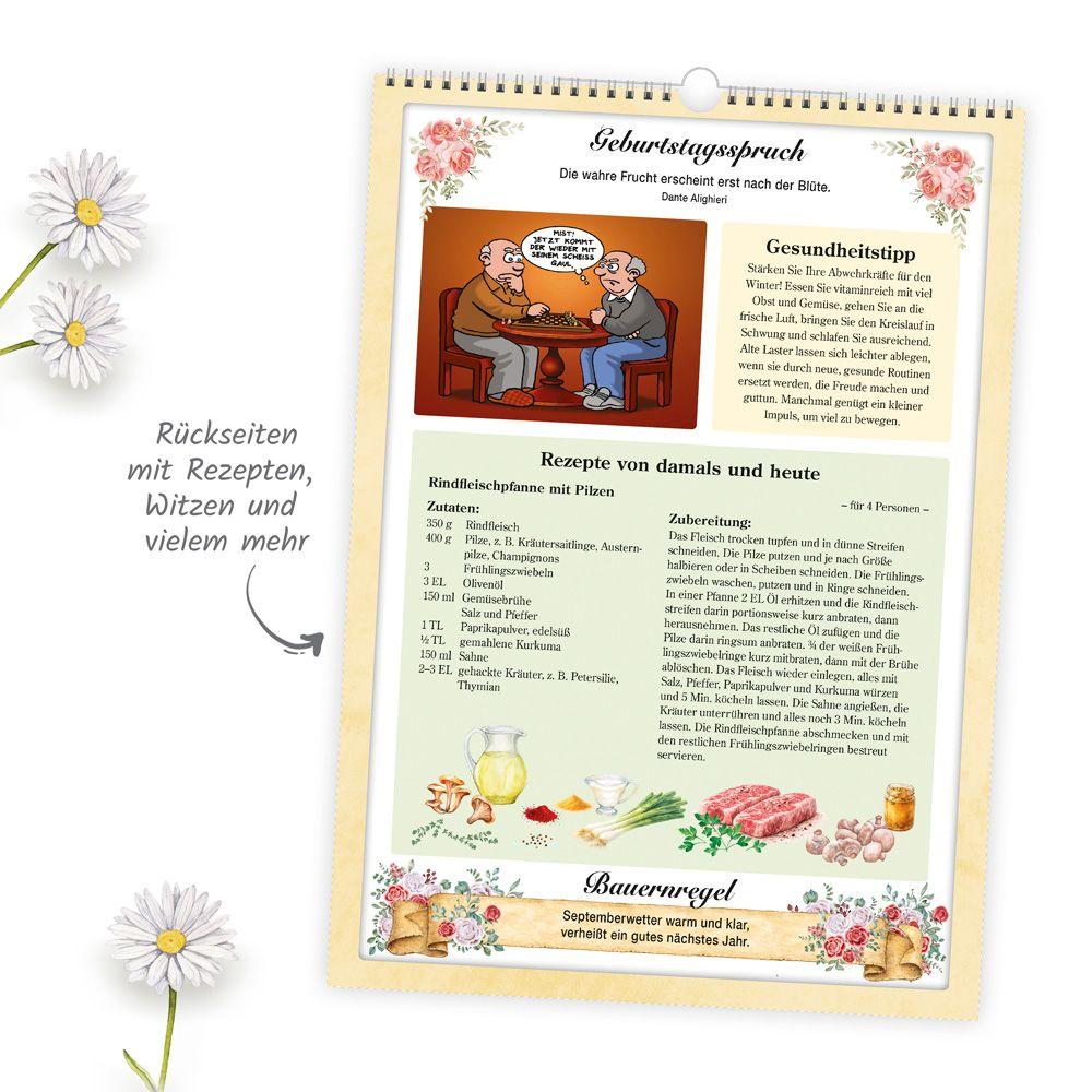 Beispielinhalt (Bild) TRÖTSCH - Großbildkalender Der große Rentnerkalender 2027