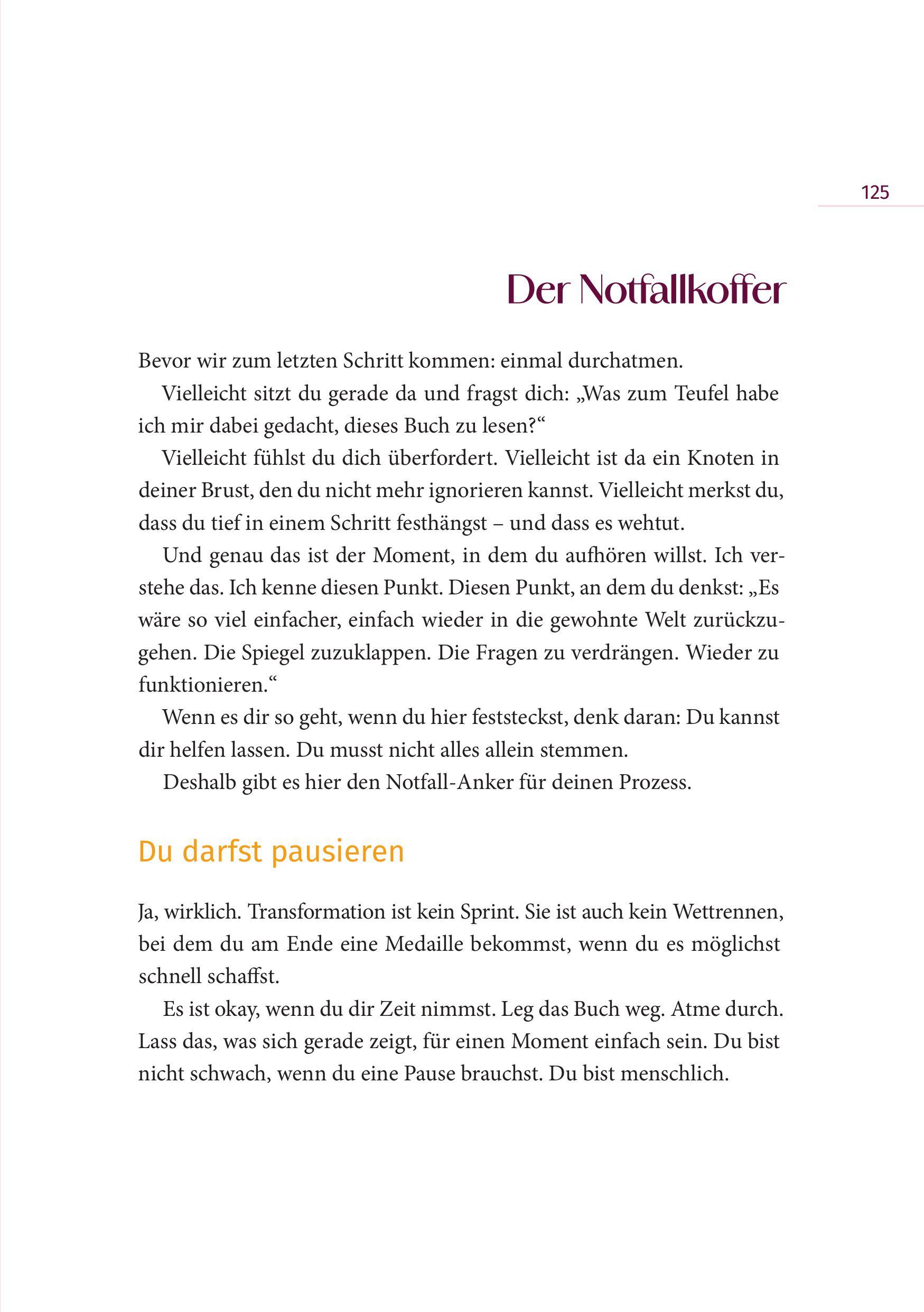 Beispielinhalt (Bild) Lieber ECHT kaputt als perfekt am Arsch