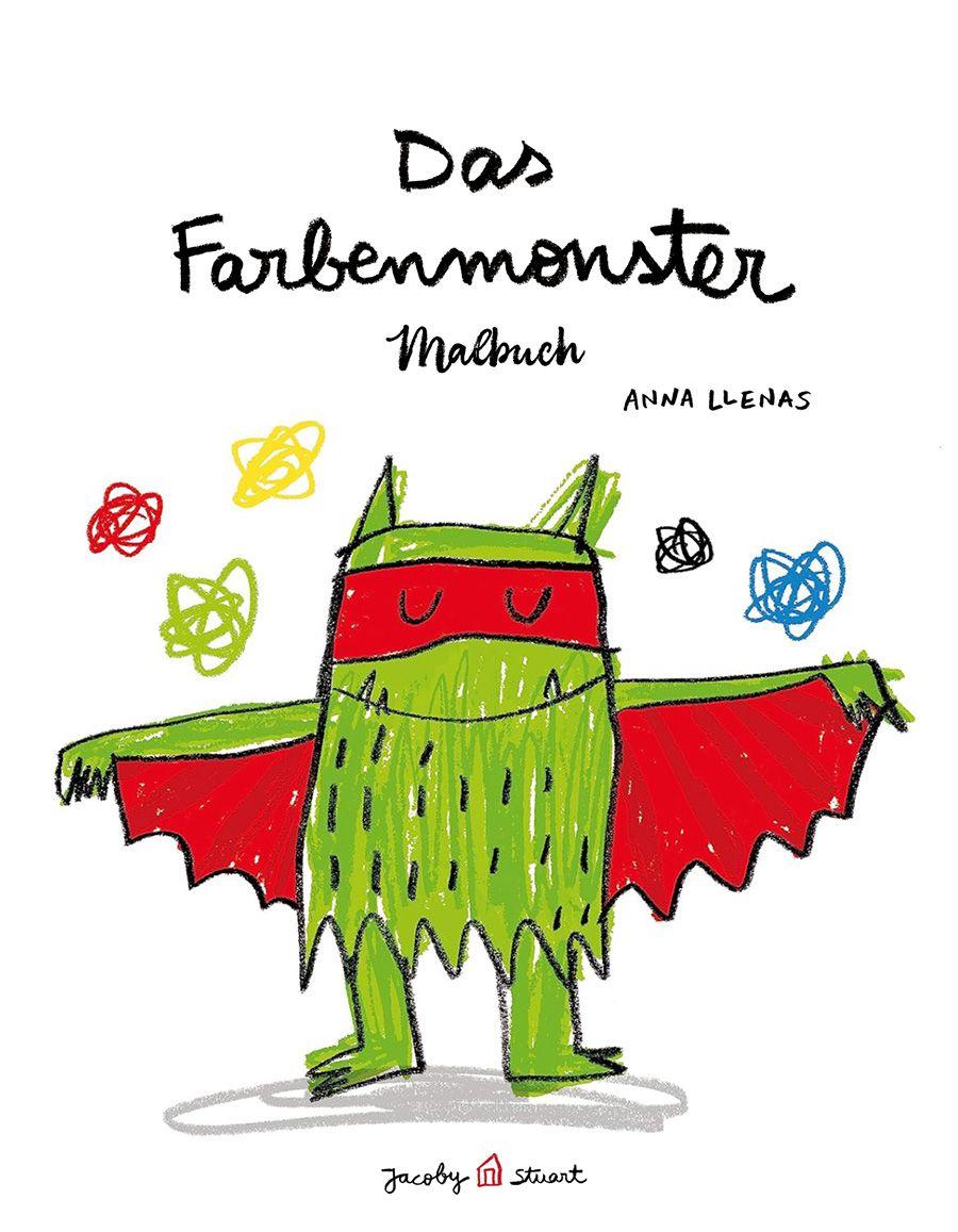 Vorderes Coverbild Das Farbenmonster Malbuch