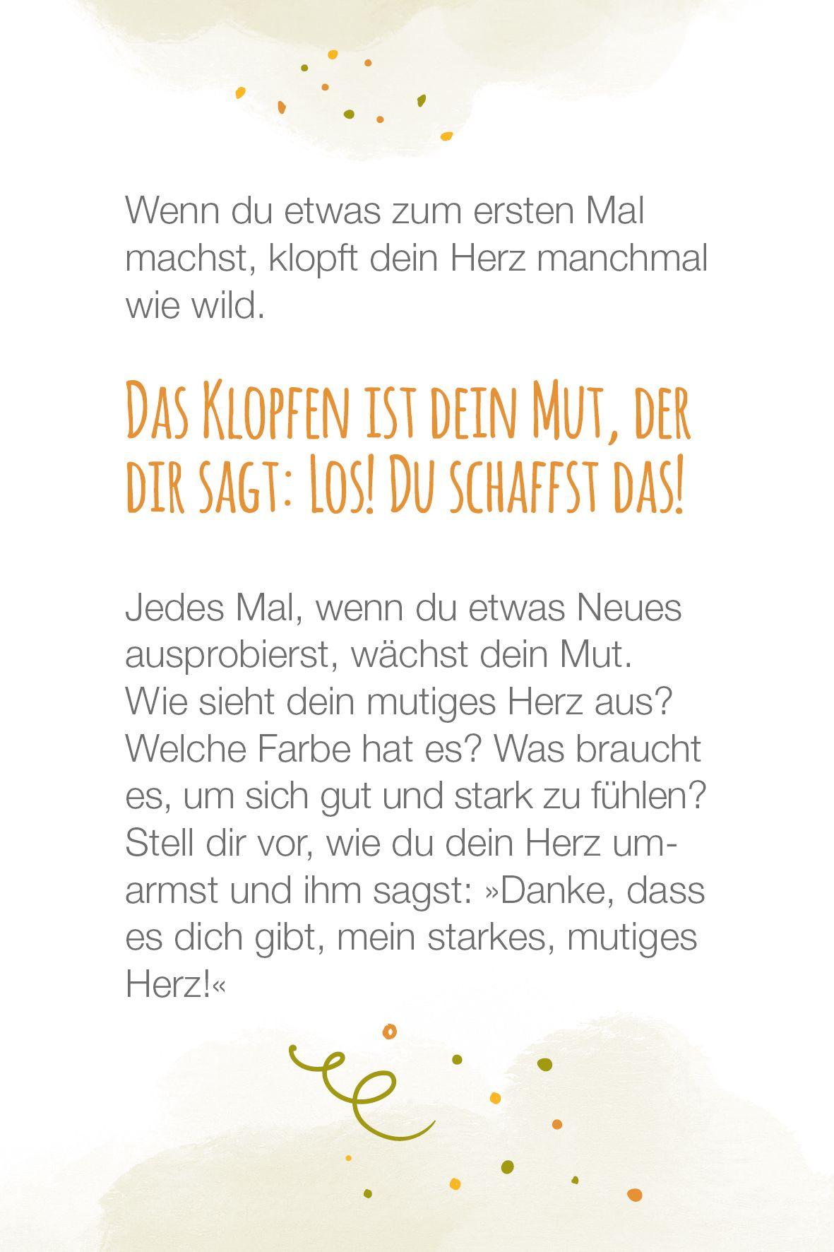 Beispielinhalt (Bild) Ich bin ich - und wachse weiter!- 40 neue Affirmationen und Rituale, mit denen Kinder glücklich groß werden