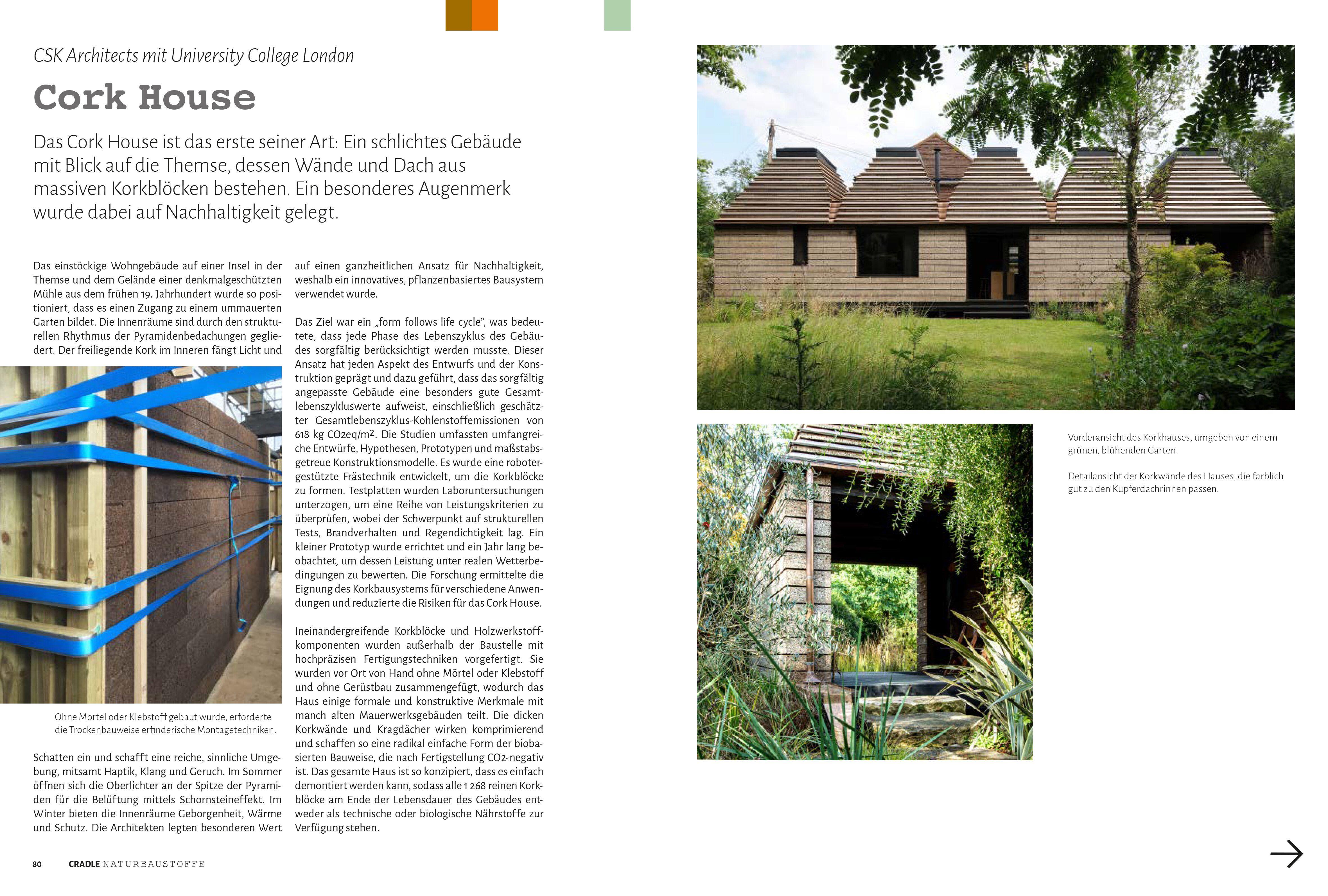 Beispielinhalt (Bild) Cradle Book Natural Building Materials