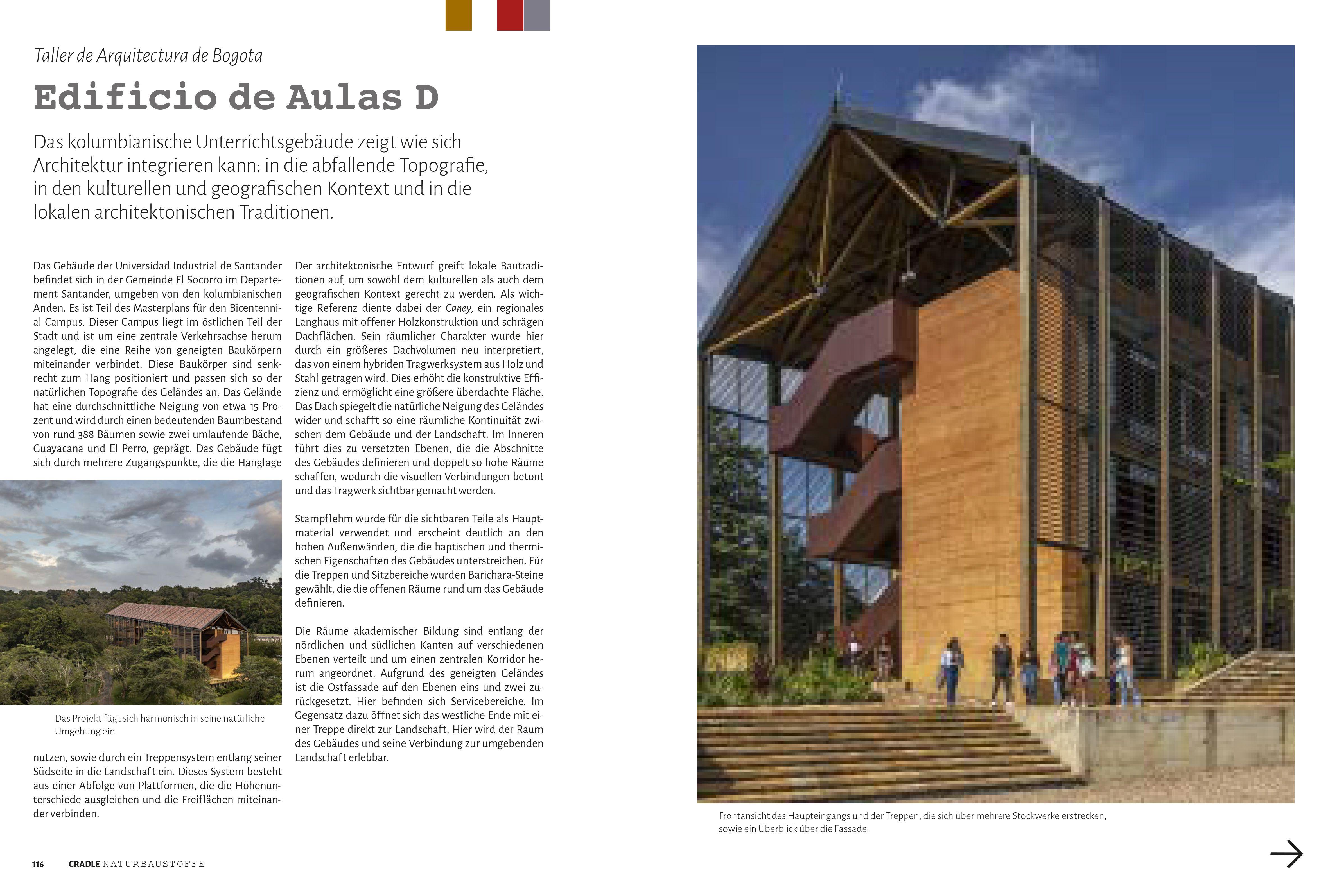 Beispielinhalt (Bild) Cradle Buch Naturbaustoffe