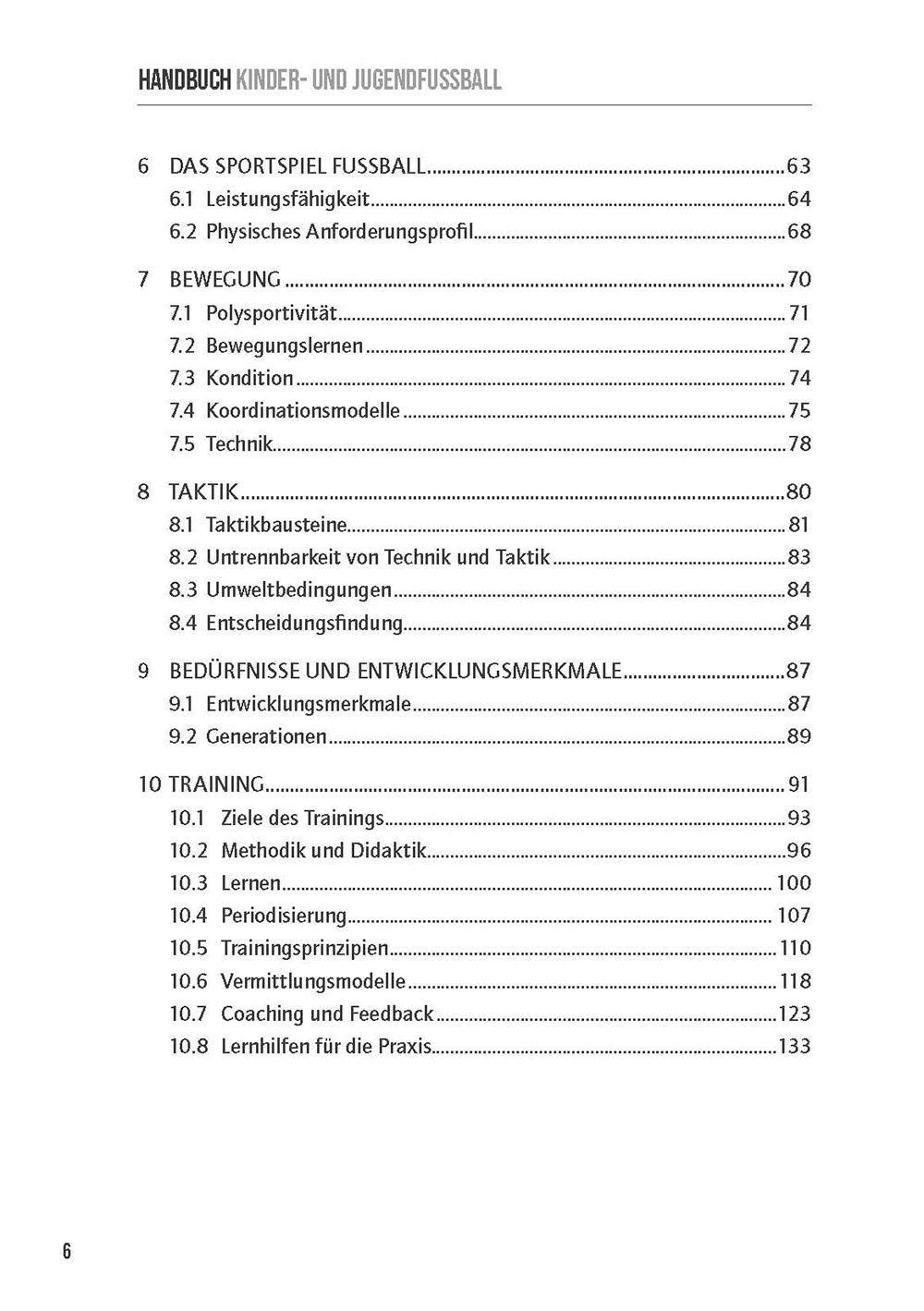 Beispielinhalt (Bild) Handbuch Kinder- & Jugendfußball