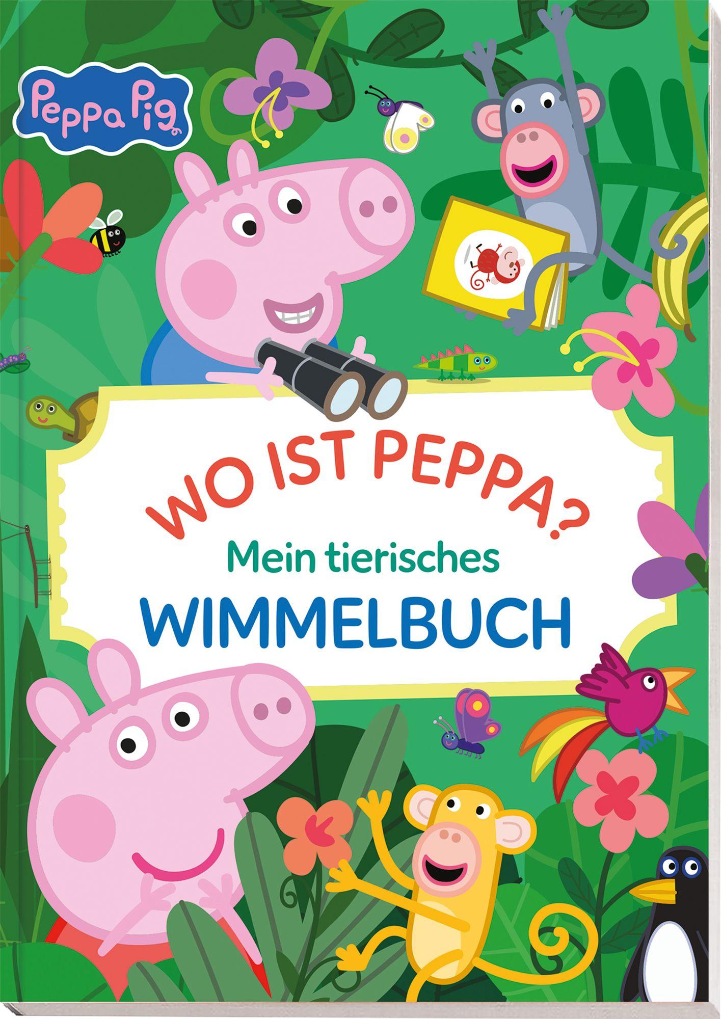 Vorderes Coverbild Peppa Pig: Wo ist Peppa? Mein tierisches Wimmelbuch