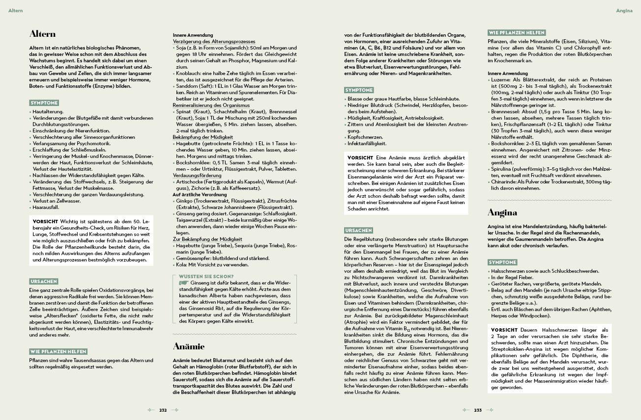 Beispielinhalt (Bild) Das große Reader´s Digest Heilpflanzenbuch