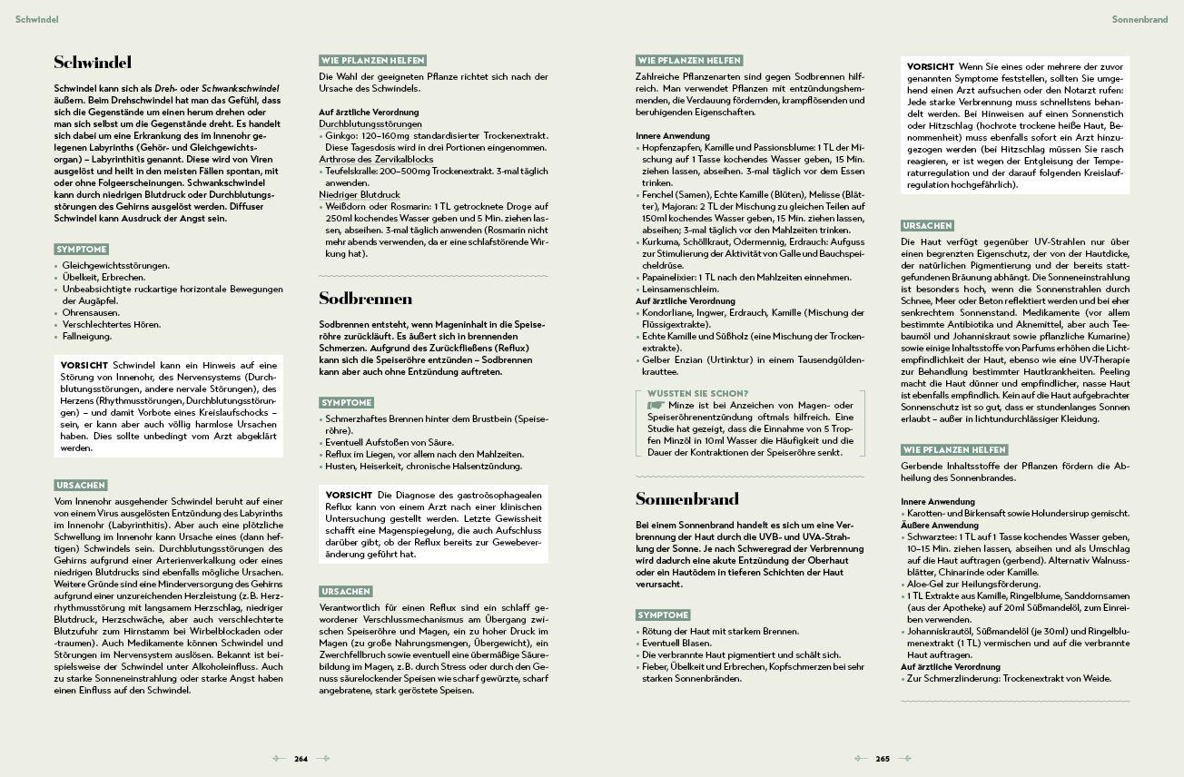 Beispielinhalt (Bild) Das große Reader´s Digest Heilpflanzenbuch