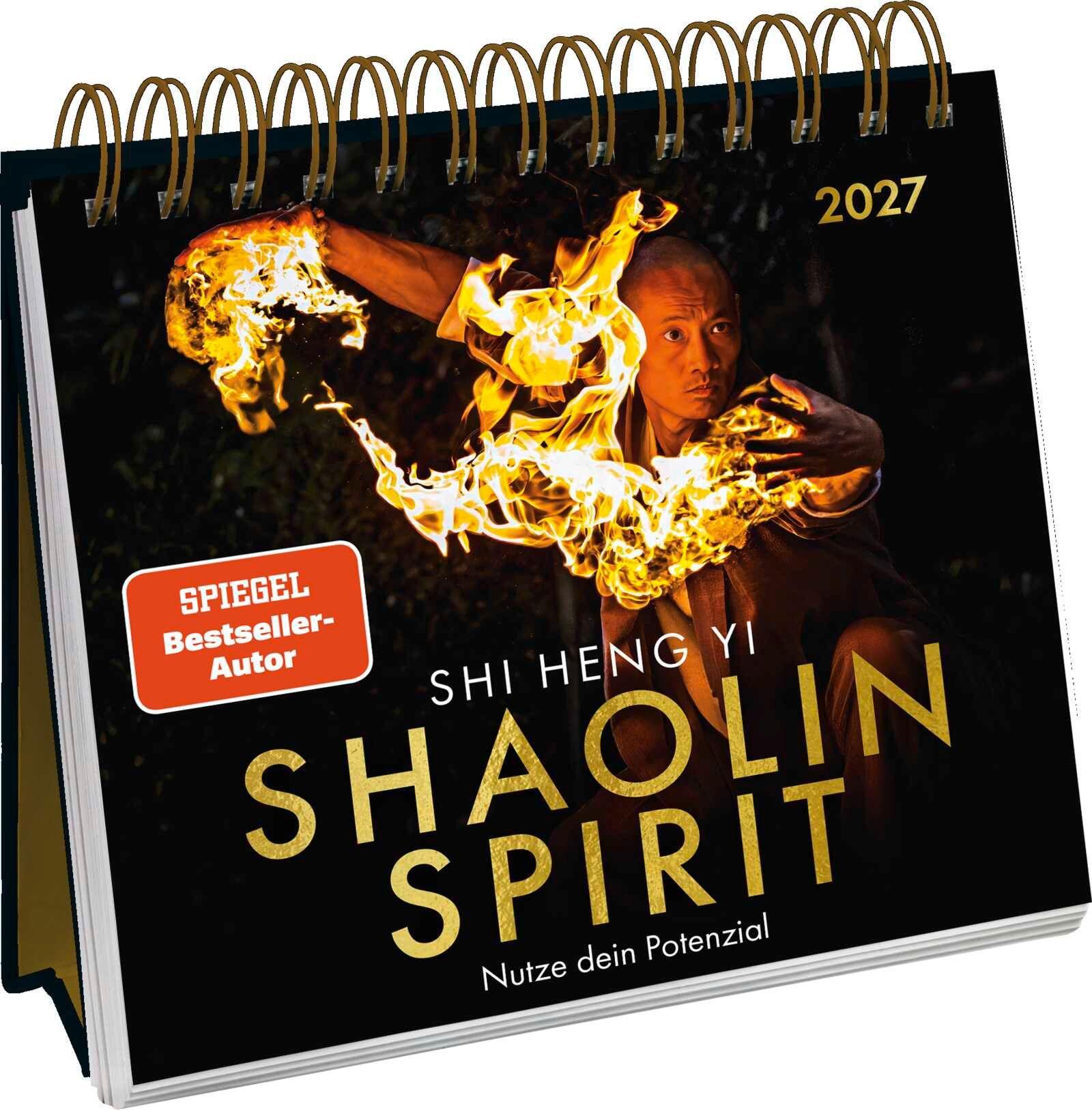 Vorderes Coverbild Postkartenkalender 2027: Shaolin Spirit