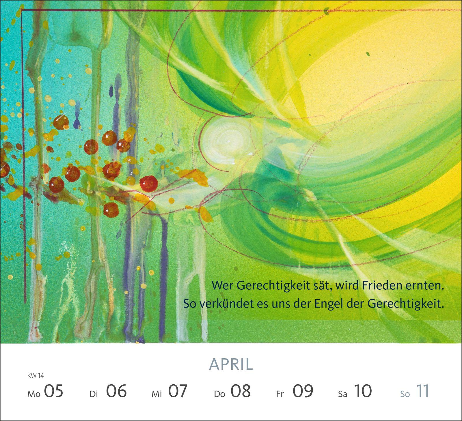 Beispielinhalt (Bild) Wochenkalender 2027: Mit Engeln unterwegs