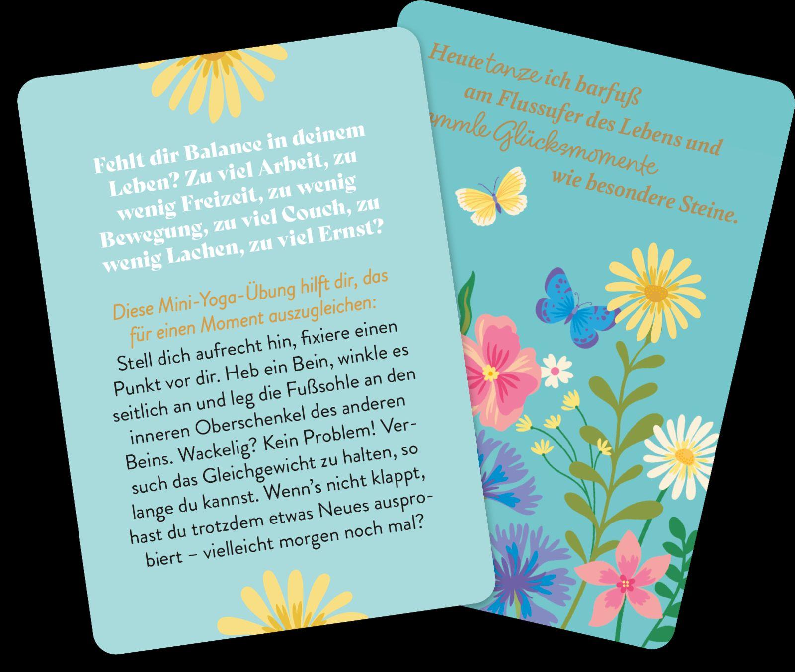 Beispielinhalt (Bild) Kartenset: Gute-Laune-Mantras