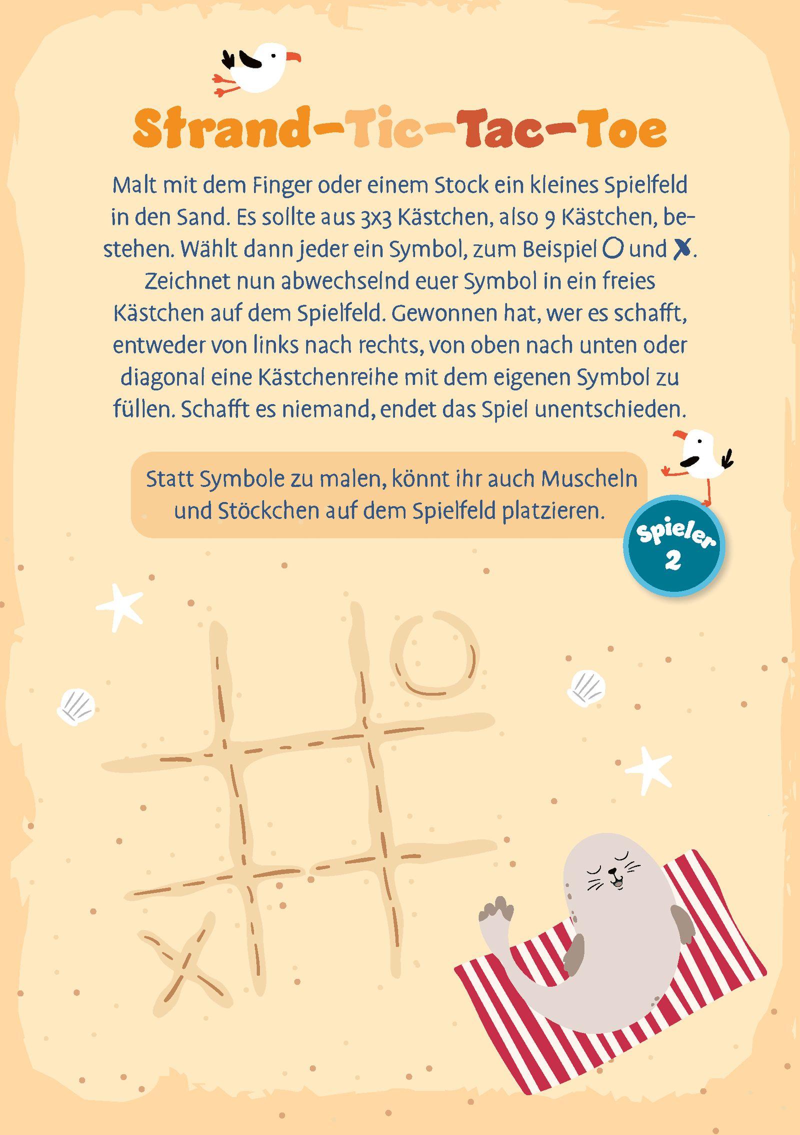 Beispielinhalt (Bild) Mein fröhlicher Rätsel- und Spieleblock für die Küste