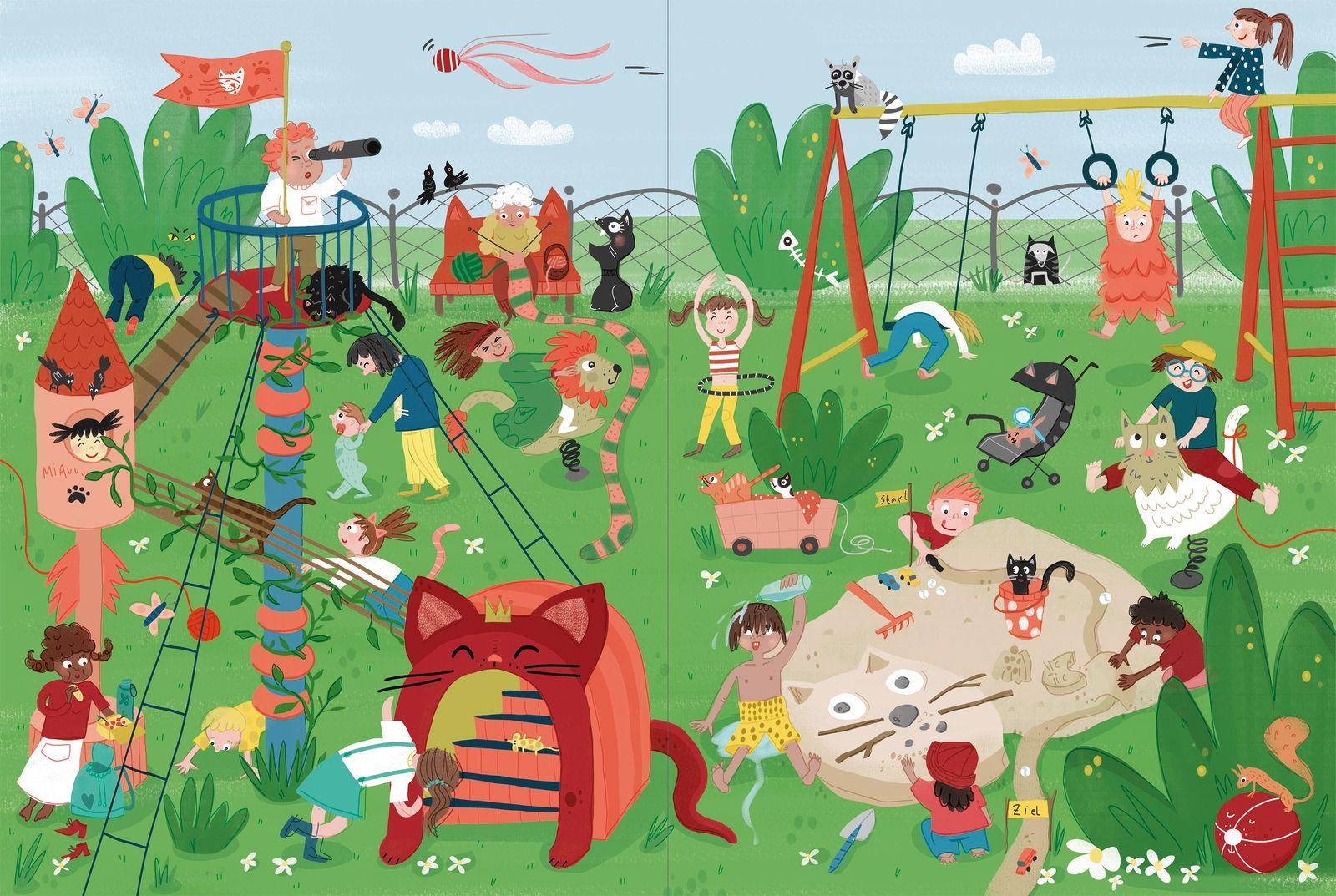 Beispielinhalt (Bild) Die Kätzchen sind los!